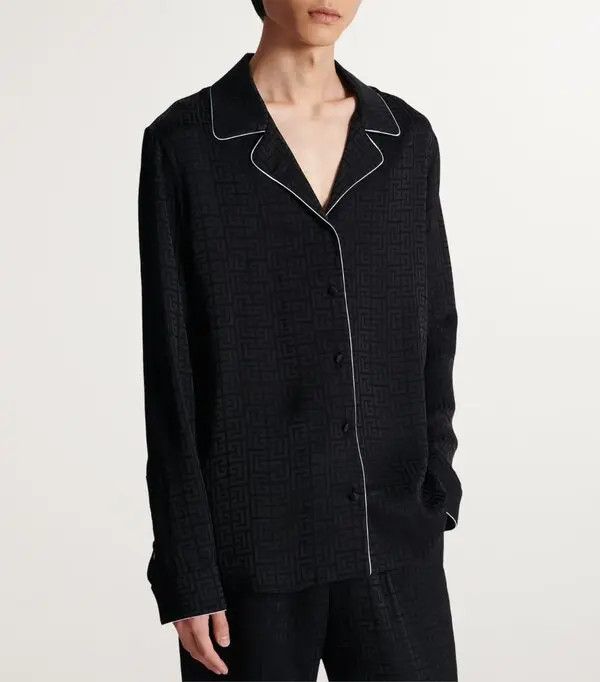 Balmain o1y0426 Patterned Shirt in Black Size US S / EU 44-46 / 1 - 3 Thumbnail
