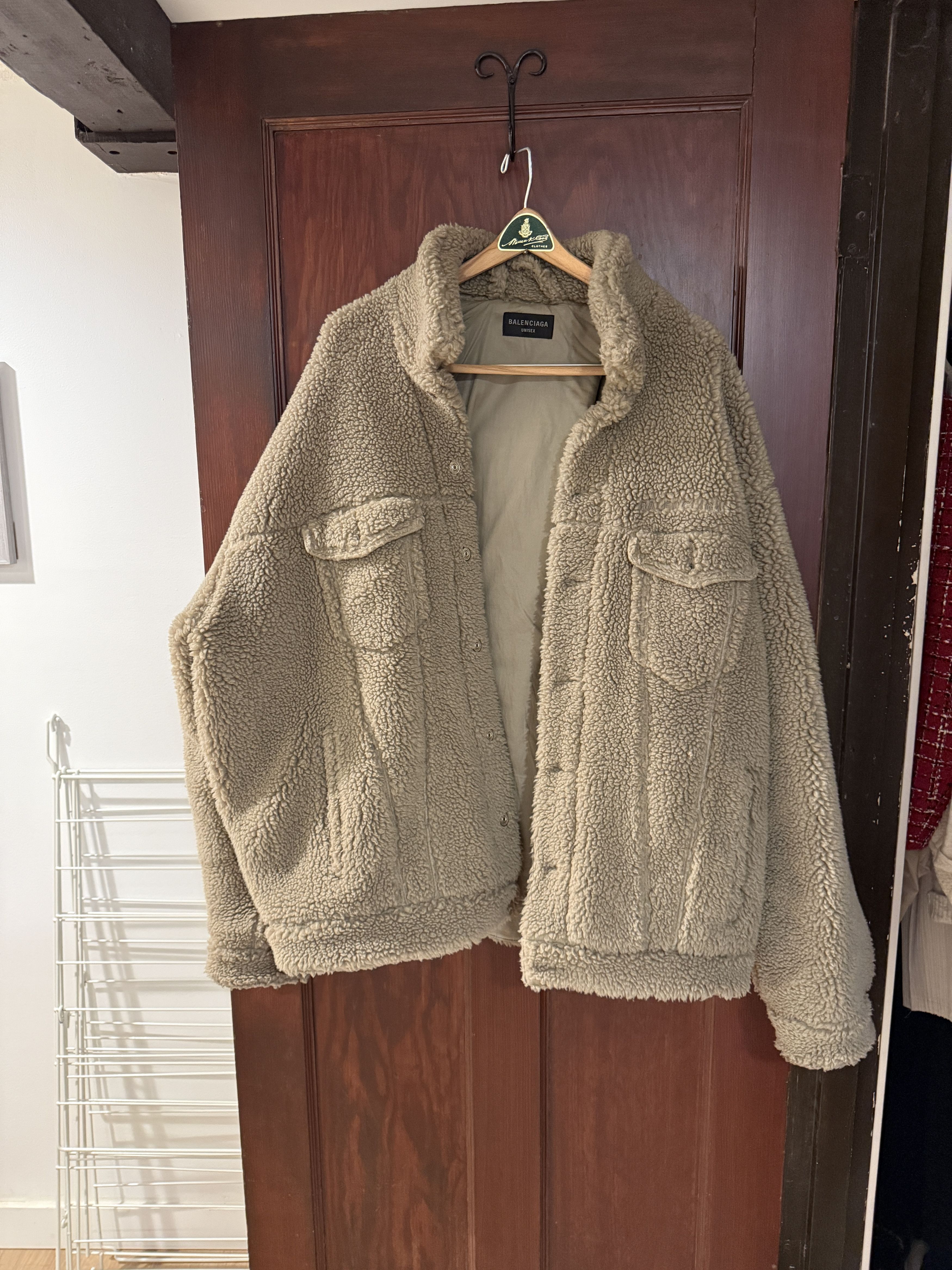 Balenciaga Balenciaga Oversized Fleece Jacket - Brown Size US M / EU 48-50 / 2 - 1 Thumbnail