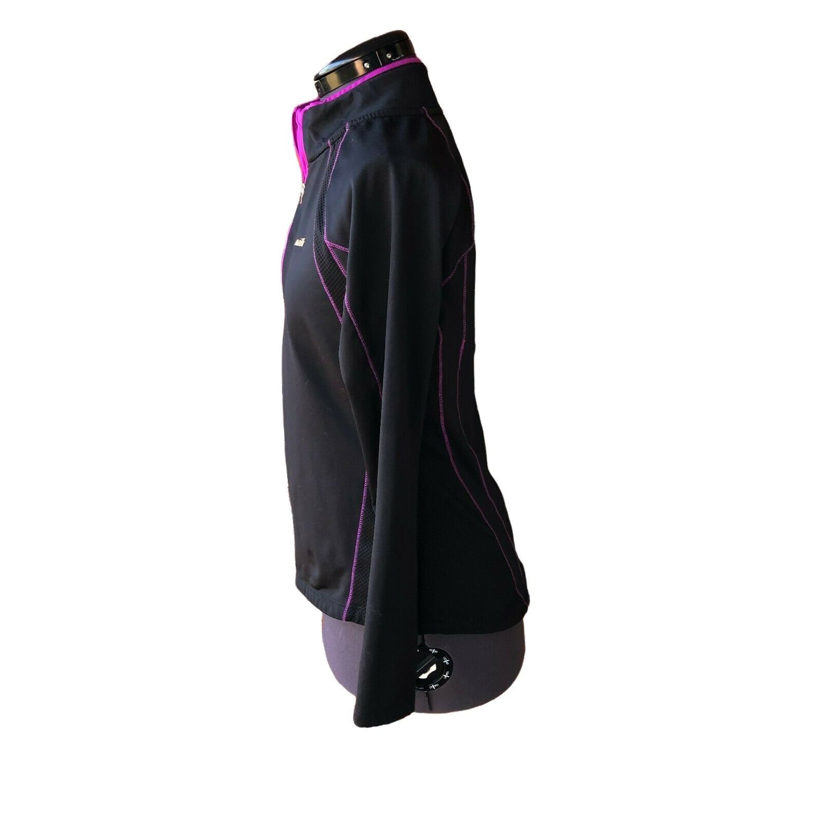 Avia Avia 1/2-Zip Long-Sleeve Athletic Top Black Sz. M Size M / US 6-8 / IT 42-44 - 6 Thumbnail