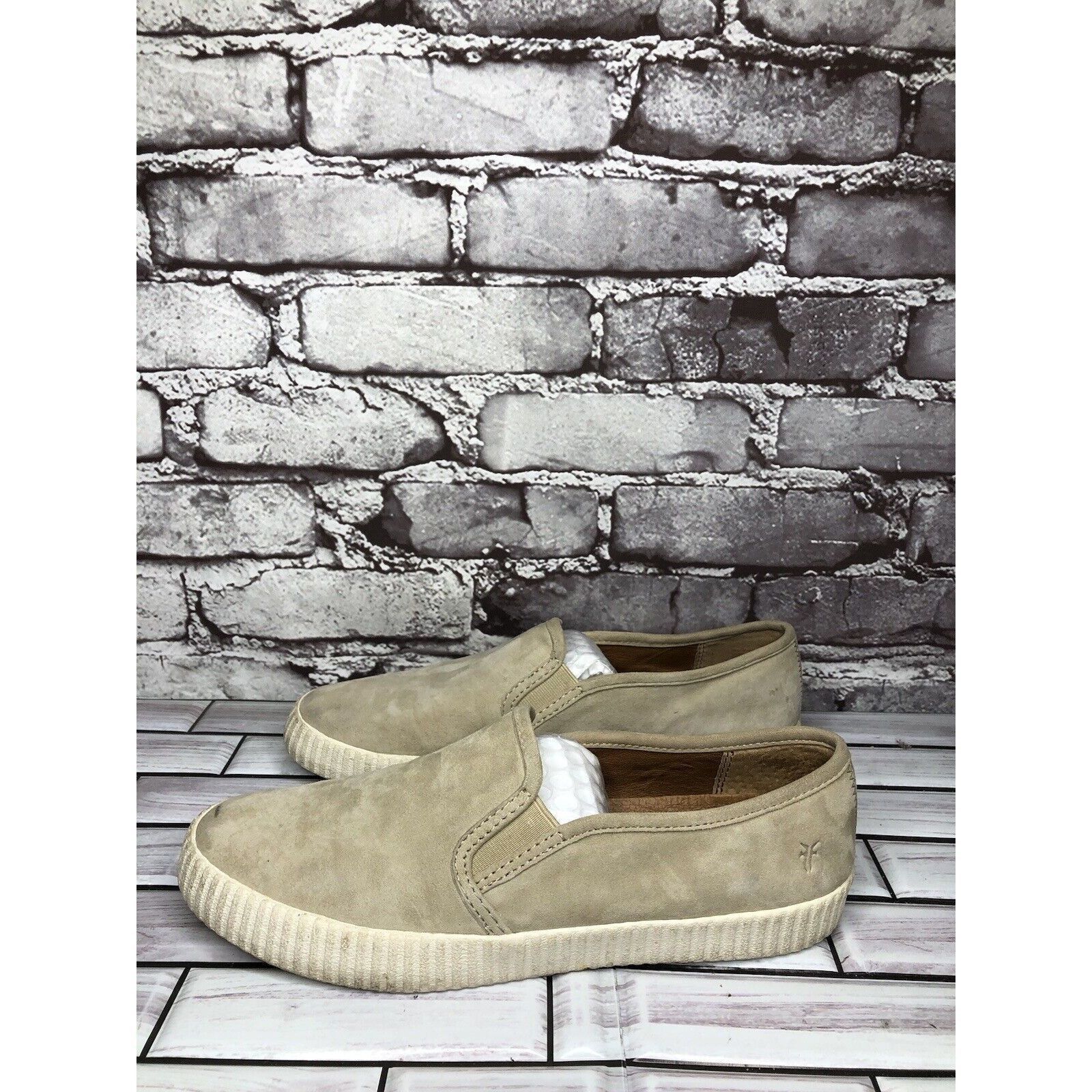 Frye Frye Faw Beige Suede Leather Slip On Casual Comfort Shoes Wo Size US 8.5 / IT 38.5 - 1 Thumbnail