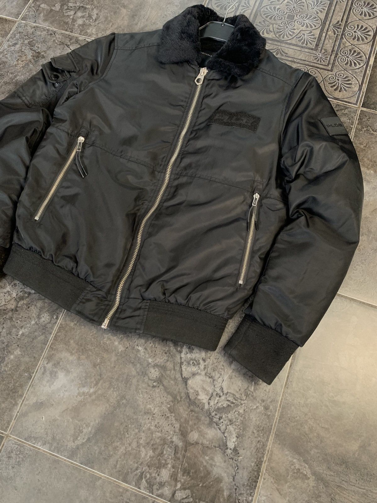 Vintage 883 Police Fur Bomber Jacket Size US S / EU 44-46 / 1 - 3 Thumbnail