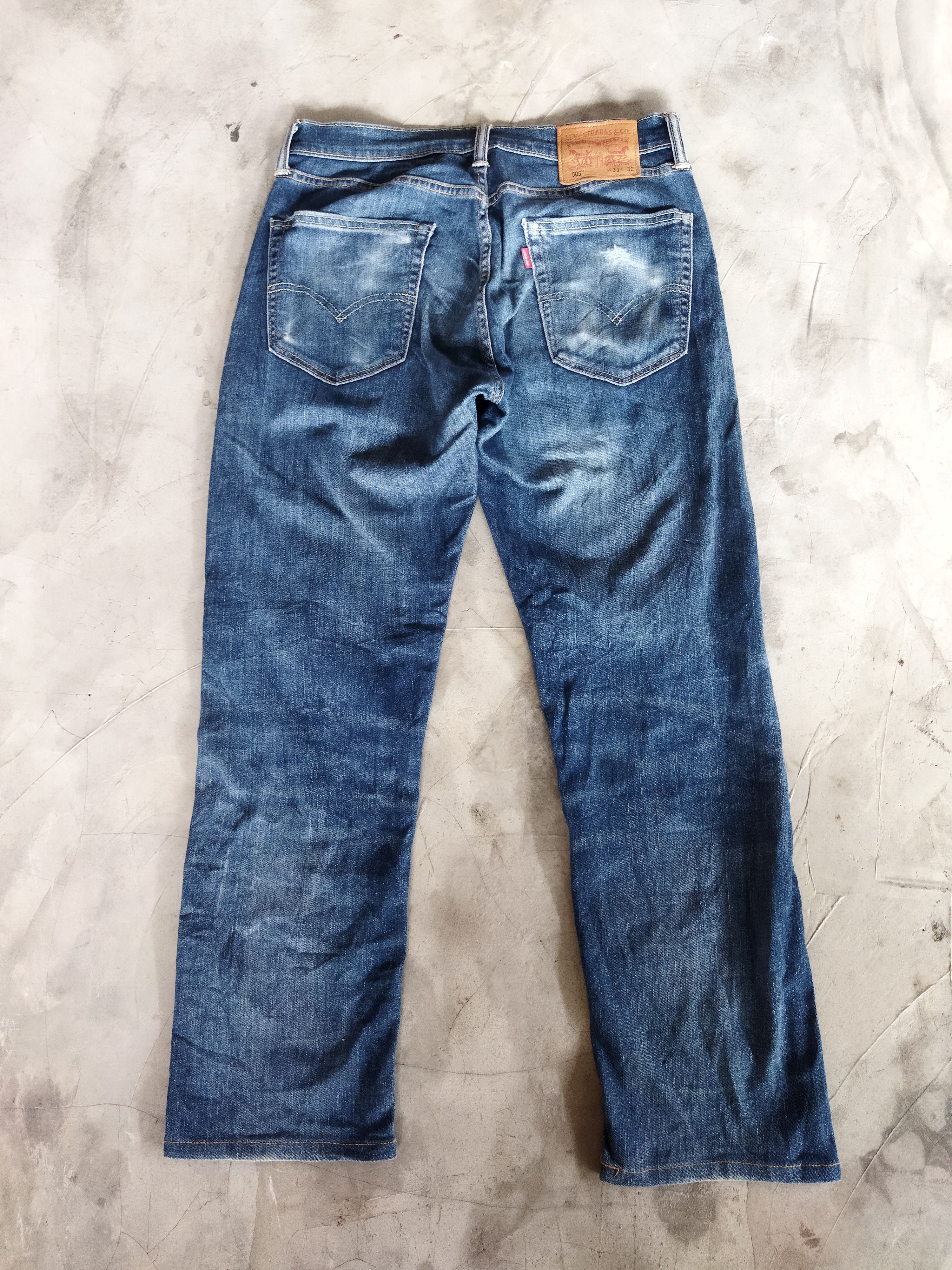 Levi's × Vintage VINTAGE LEVIS 505 DISTRESSED BLUE JEANS PANTS Size US 30 / EU 46 - 7 Thumbnail