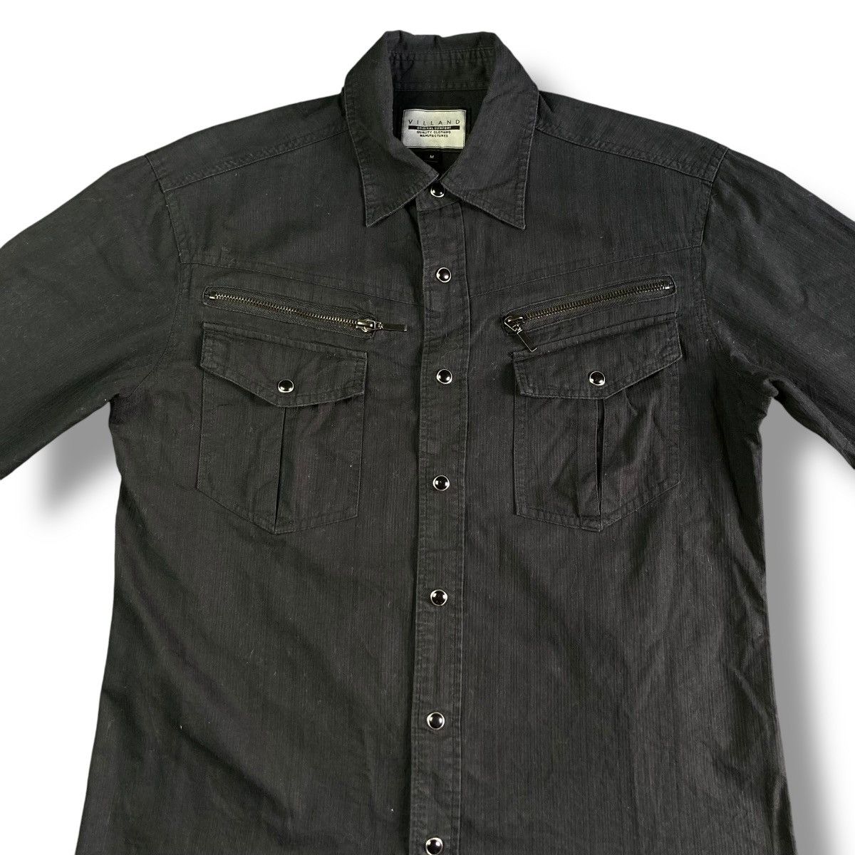 If Six Was Nine 🇯🇵 VILLAND BUTTON UP PUNK GOTHIC AVANT GARDE WORKSHIRT Size US M / EU 48-50 / 2 - 4 Thumbnail