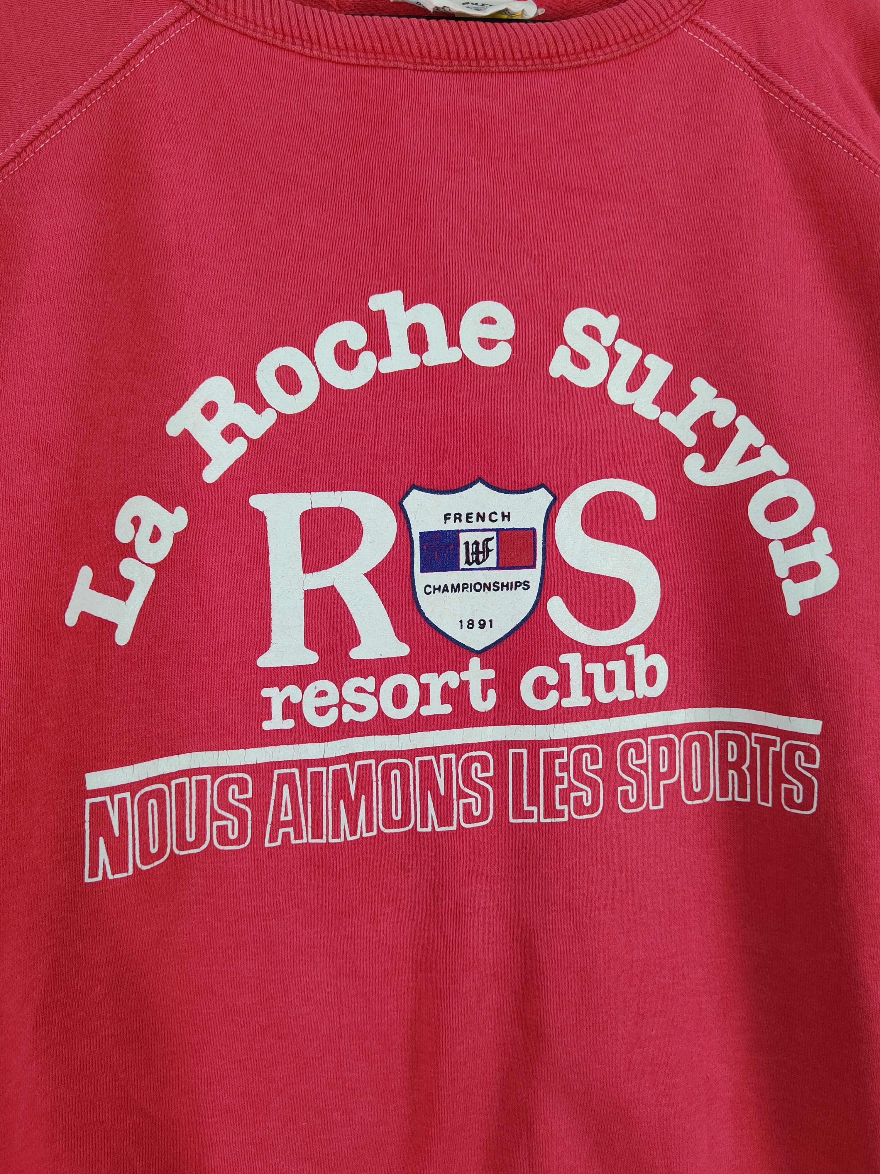 Japanese Brand La Roche Surgon vintage Red Sweatshirts #W1460 Size US XL / EU 56 / 4 - 3 Thumbnail