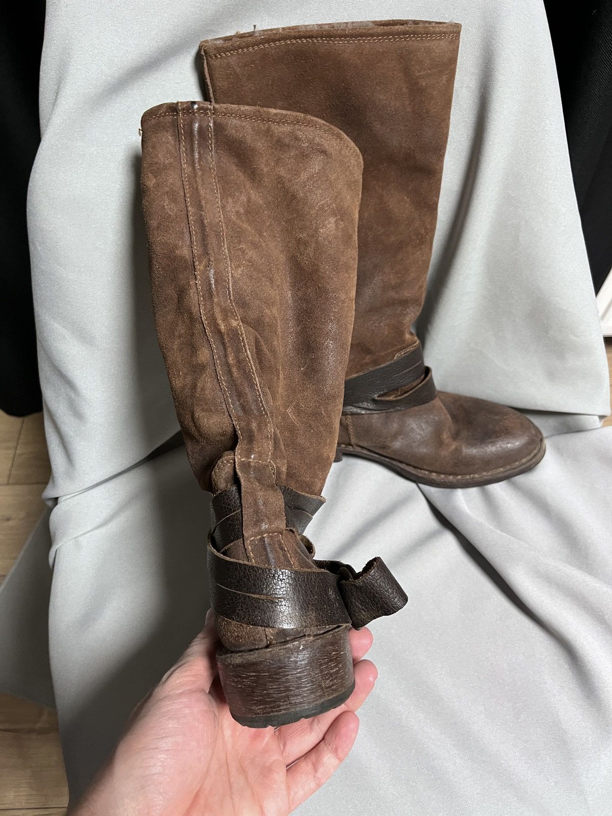 MoMA Moma Avant Garde Brown Leather + Fur Inside Warm Boots Size US 6 / IT 36 - 19 Thumbnail