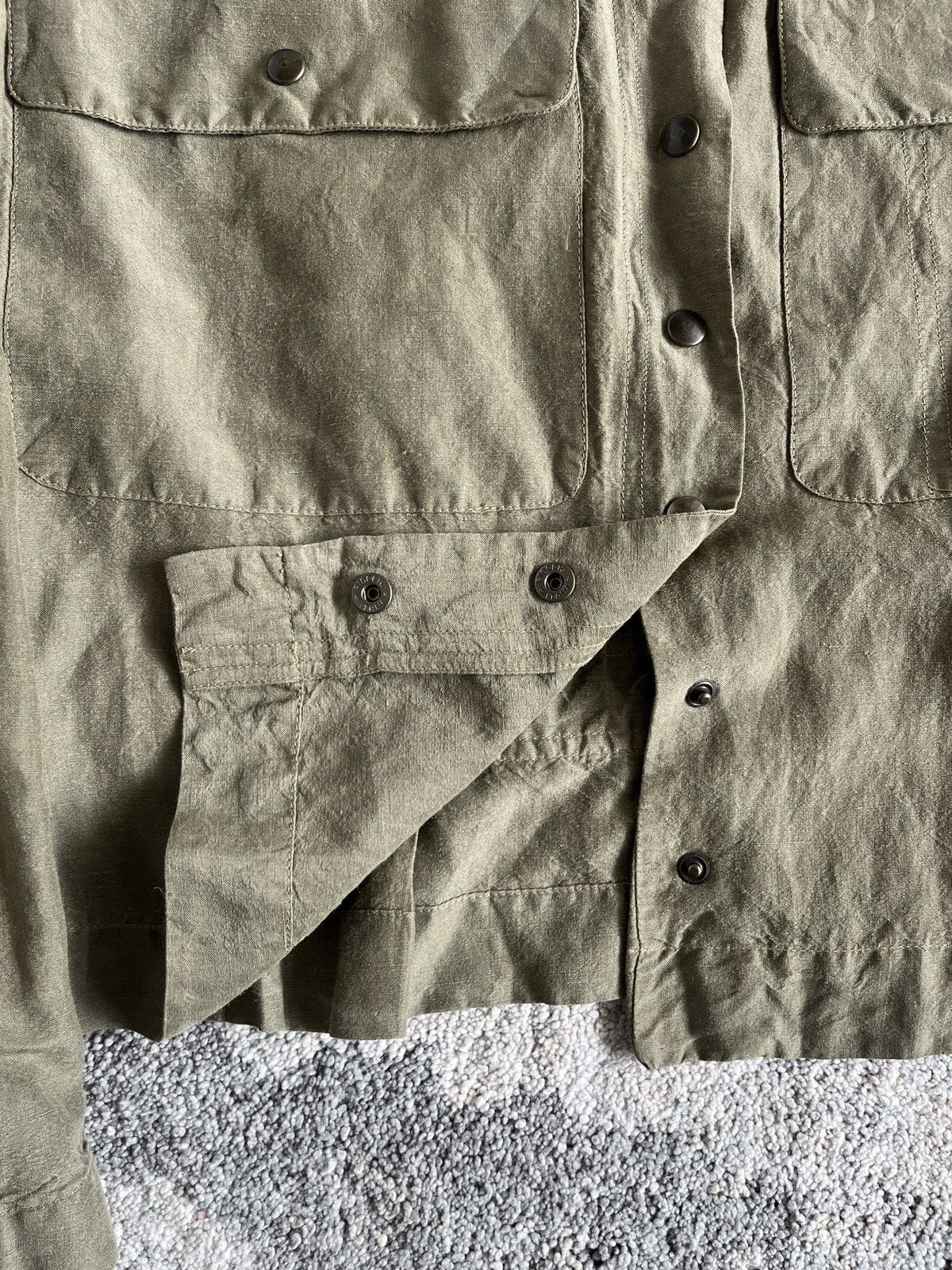 Miu Miu Miu Miu S/S1994 linen & silk light jacket Size M / US 6-8 / IT 42-44 - 4 Thumbnail