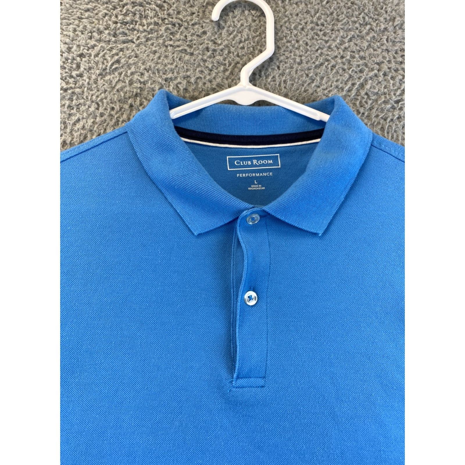 Club Room Club Room Golf Polo Shirt Blue Short Sleeve Size L Adult Regular American Mens Size US L / EU 52-54 / 3 - 3 Thumbnail