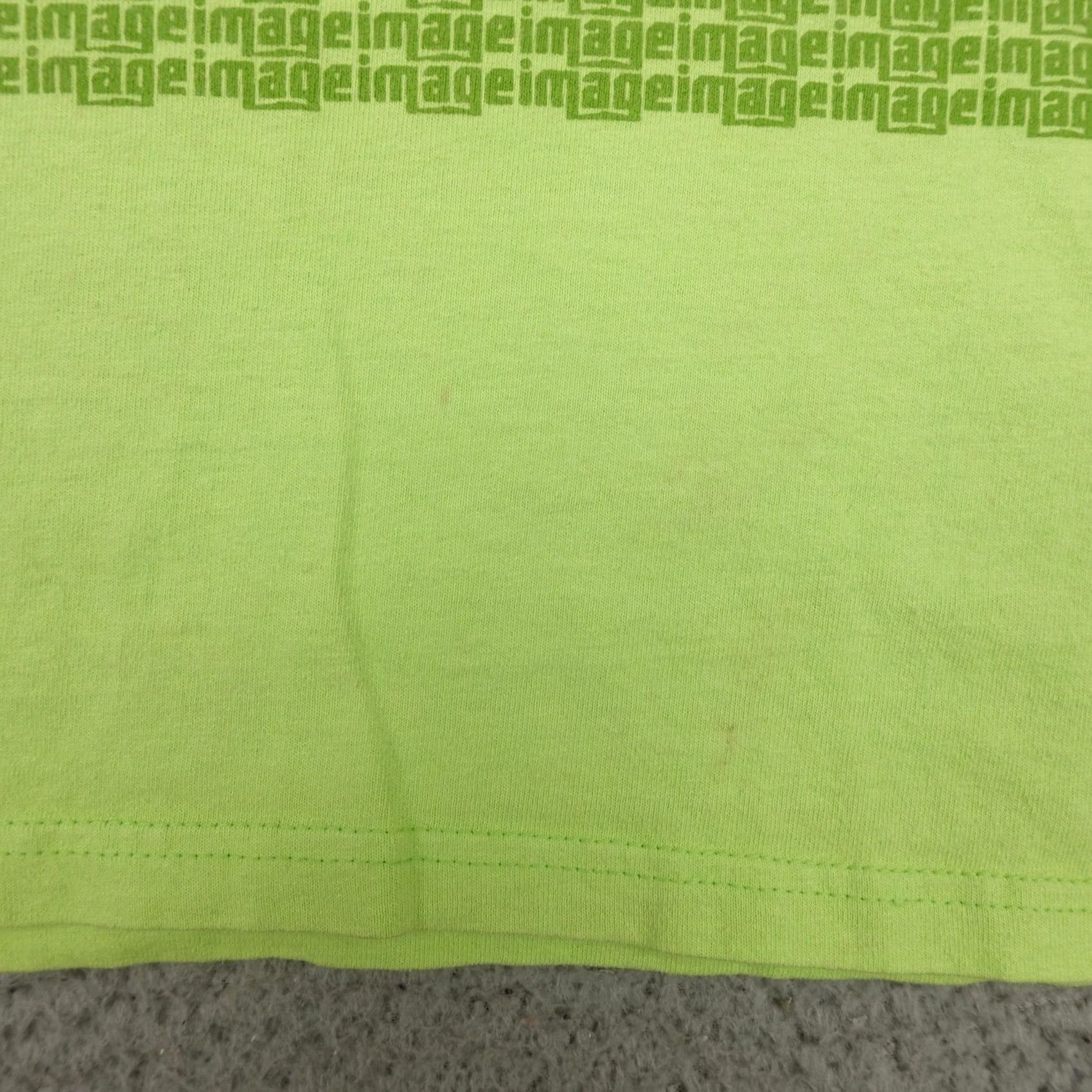 Anvil Anvil Shirt Mens Large Green Graphic Neon Image All Over Print AOP Tee Cotton Size US L / EU 52-54 / 3 - 7 Thumbnail