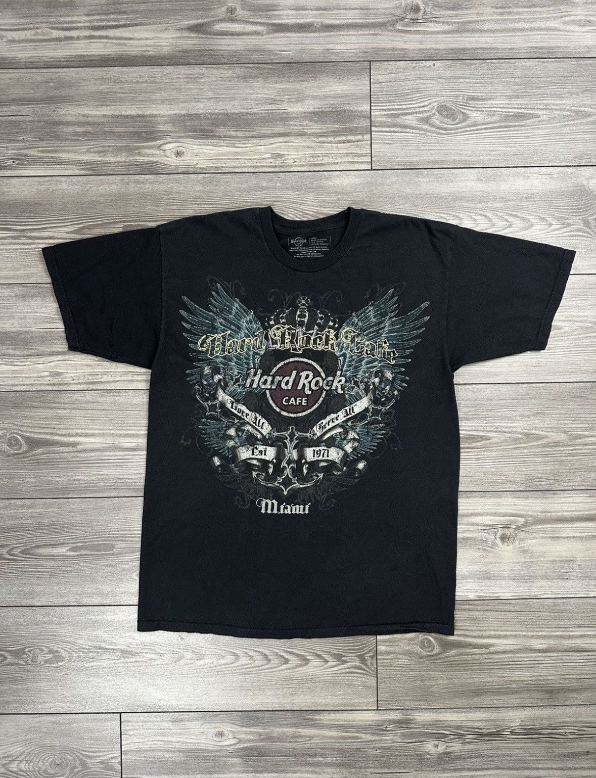Affliction Vintage Y2K Hard Rock Cafe Cyber Grunge T Shirt Size US L / EU 52-54 / 3 - 1 Thumbnail
