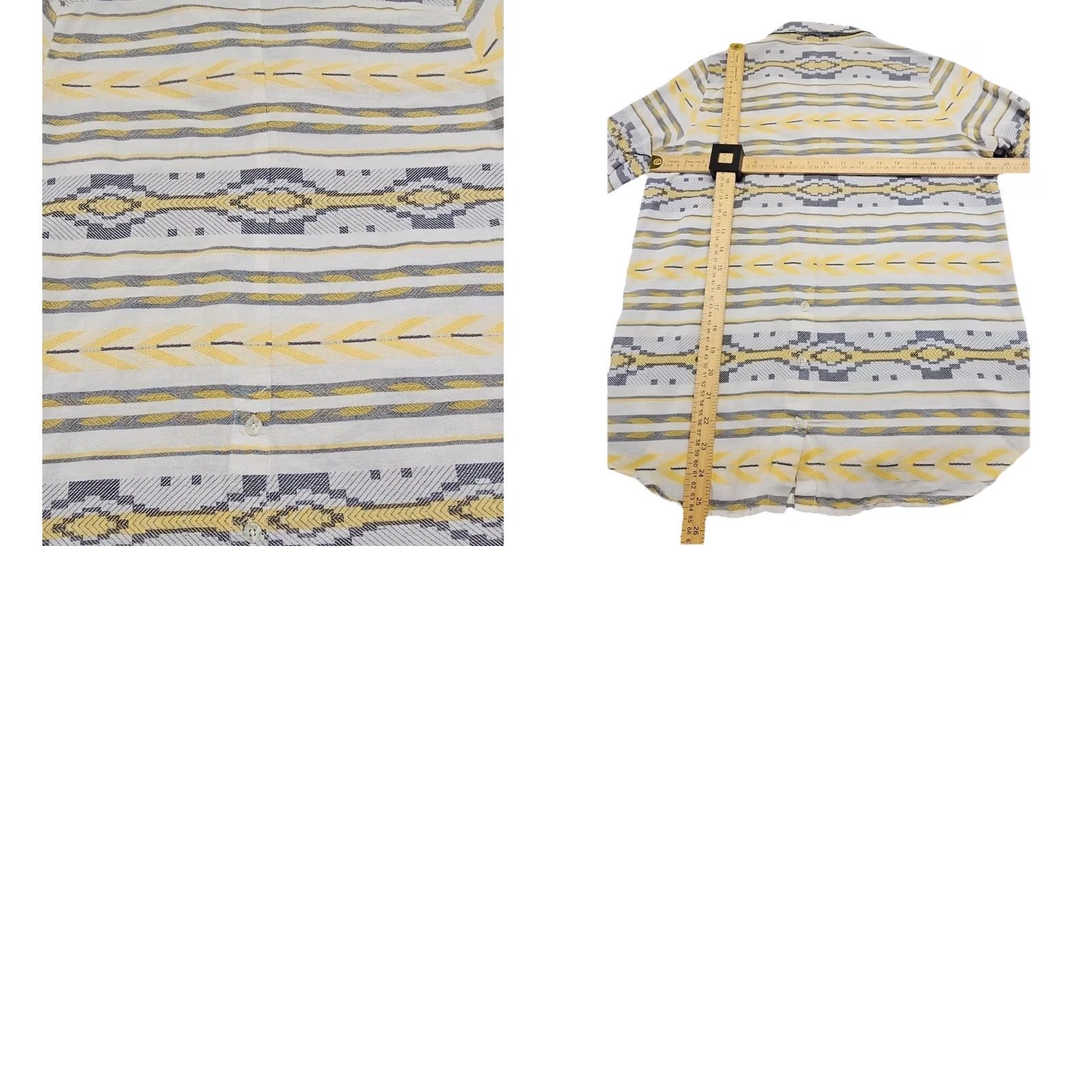Ariat Ariat Women's Button-Up Shirt Geometric Western Cotton M Yellow Gray Cream Aztec Pattern Alice Blue? Size M / US 6-8 / IT 42-44 - 8 Thumbnail