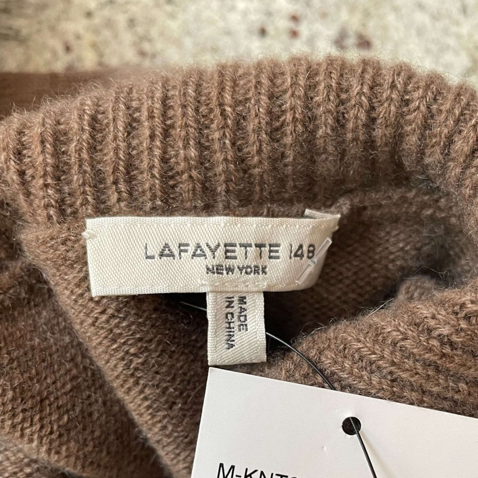 Cashmere Turtleneck Sweater with Fox Fur from Lafayette 148
