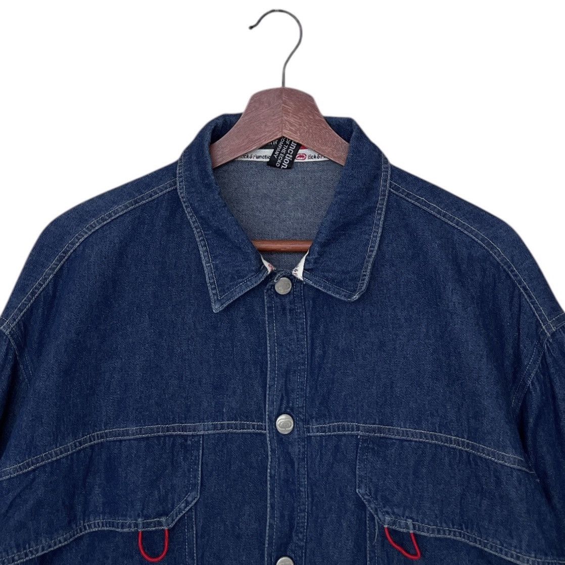Ecko Unltd. × Vintage Vintage Brand Ecko Hip Hop Baggy Denim Shirt 2000s Size US L / EU 52-54 / 3 - 7 Thumbnail