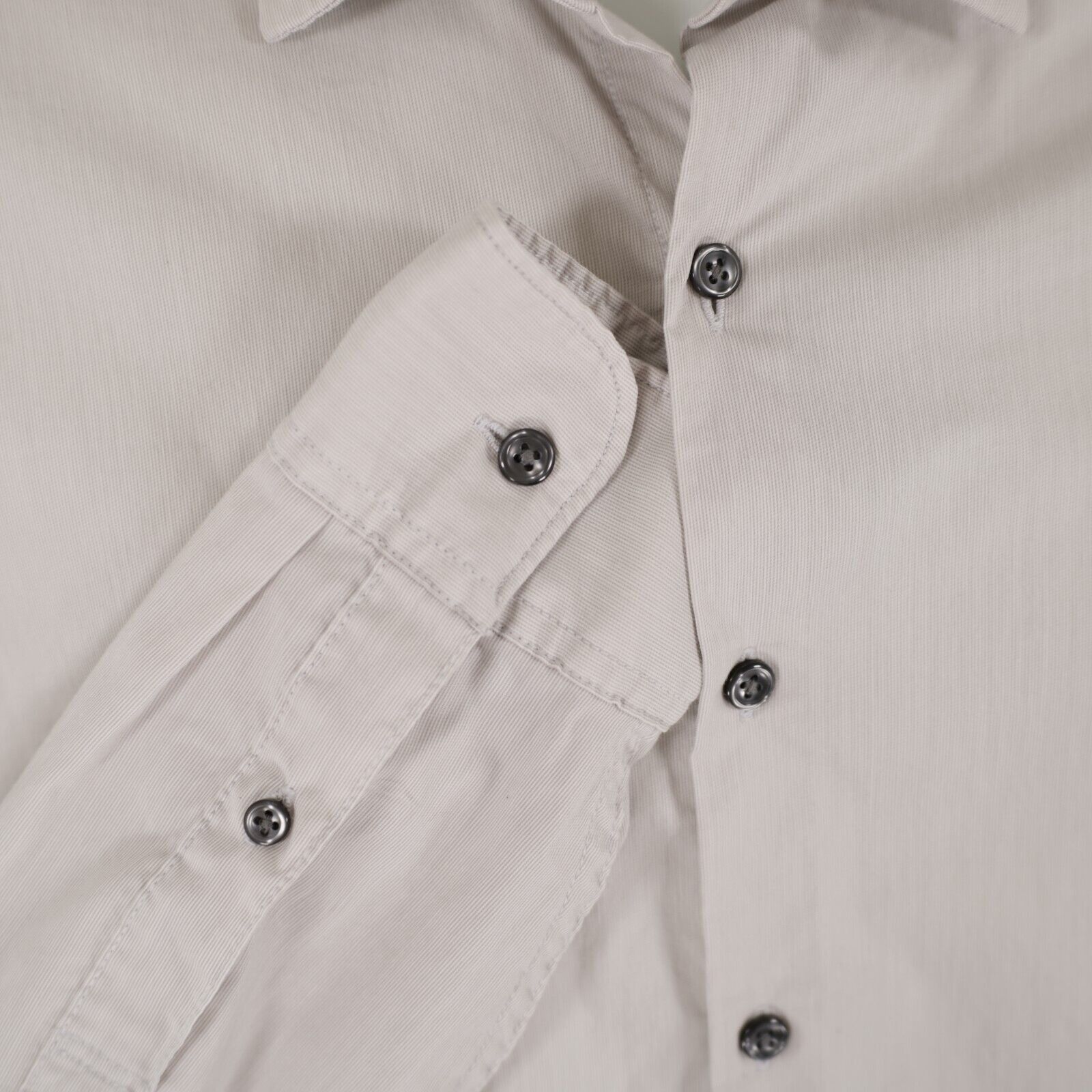 Abercrombie & Fitch Abercrombie & Fitch Gray Dress Shirt Medium Collared Dress S Size US M / EU 48-50 / 2 - 2 Thumbnail