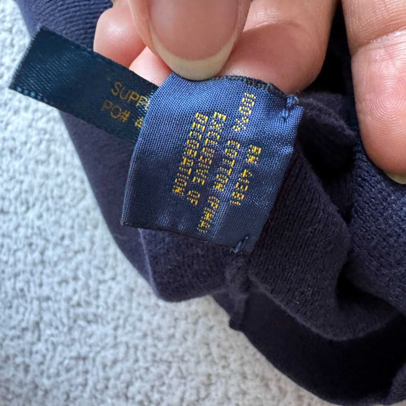 Ralph Lauren Polo Ralph Lauren Sweater Mens Large Blue 1/4 Zip Pullover Pima Cotton Knit Crew Neck Regular Fit Logo Size US XL / EU 56 / 4 - 5 Thumbnail