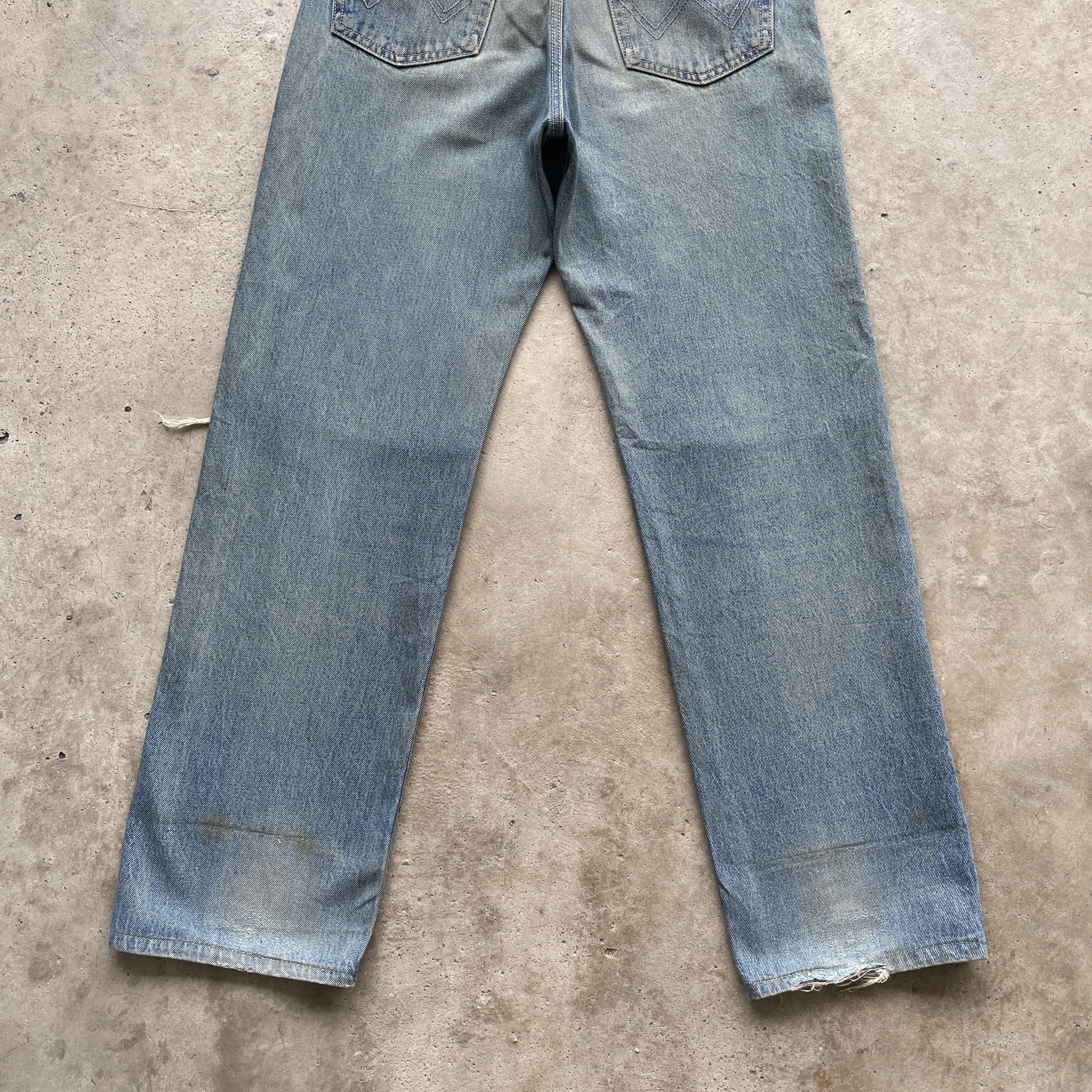 Edwin × Vintage 90s EDWIN RUSTY JEANS DISTRESSED DENIM FADED PANTS W30 Size US 30 / EU 46 - 11 Thumbnail