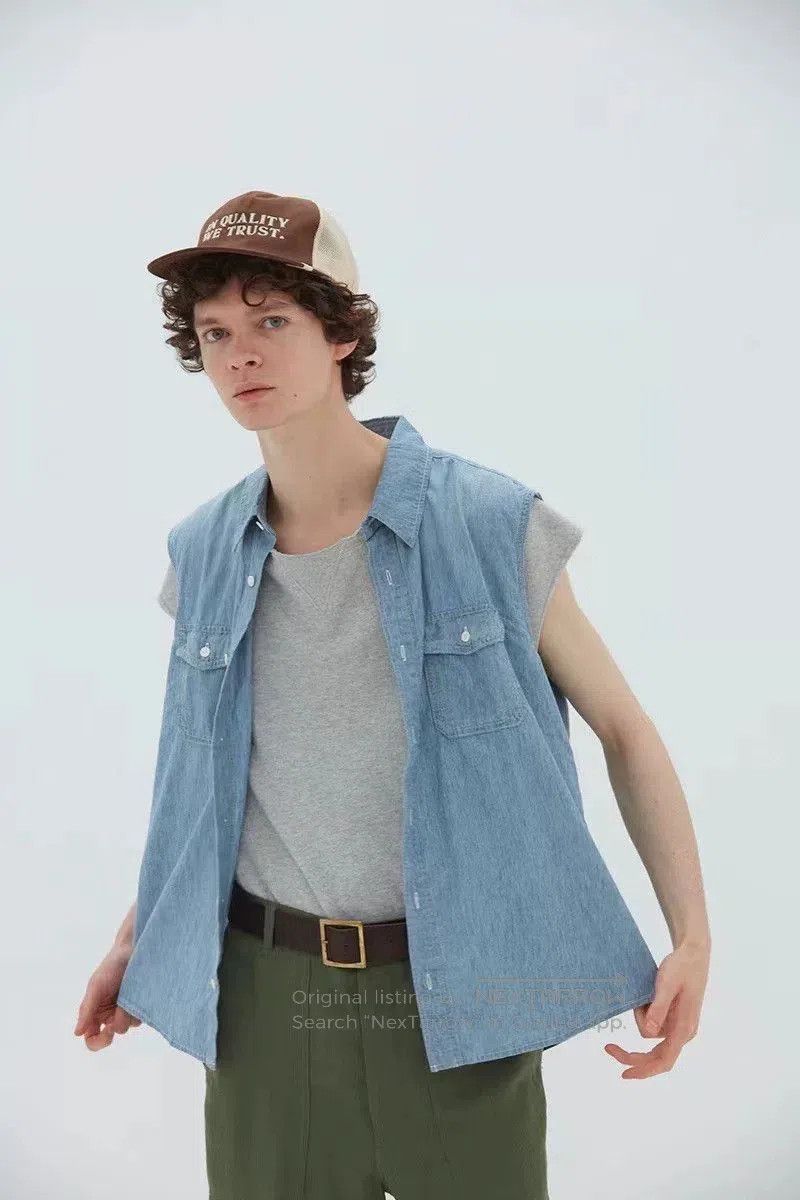 Visvim VISVIM 22SS Cut Off Chambray Shirt. Size US S / EU 44-46 / 1 - 7 Thumbnail