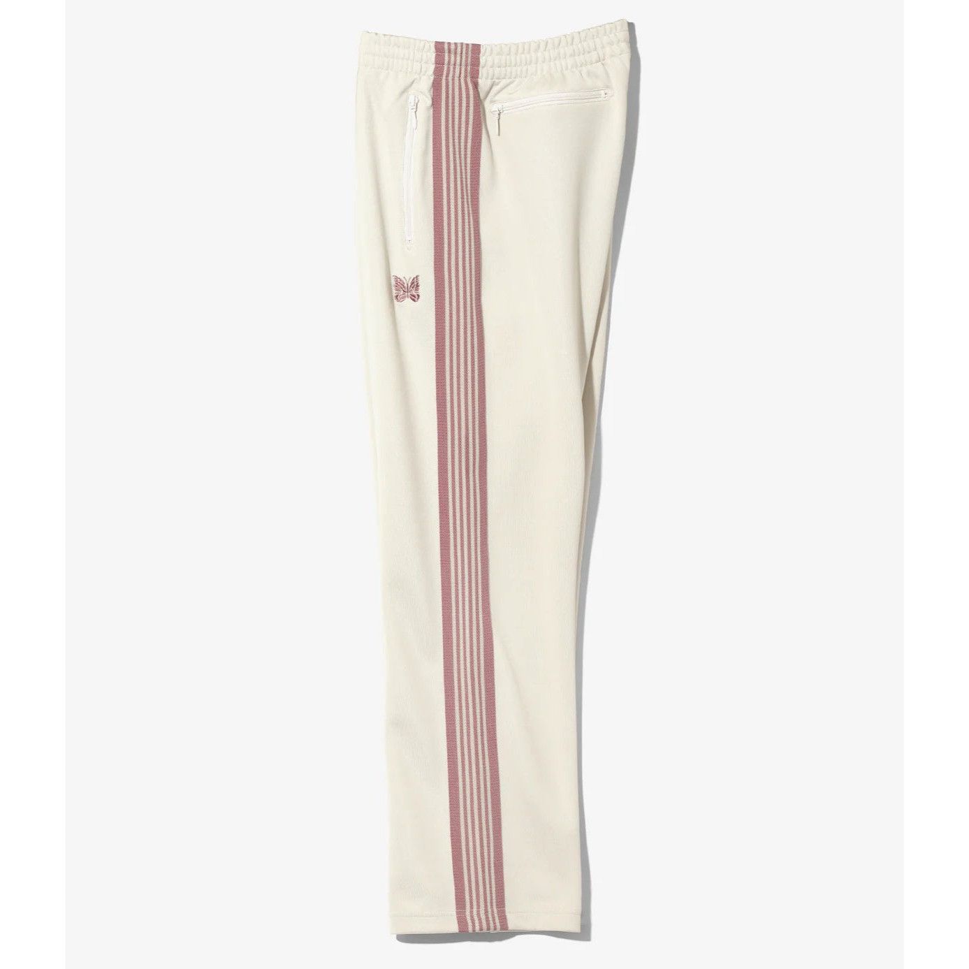 Needles NEEDLES Track Pants Light Beige Drawstring Waist Zip S Size US 32 / EU 48 - 3 Thumbnail