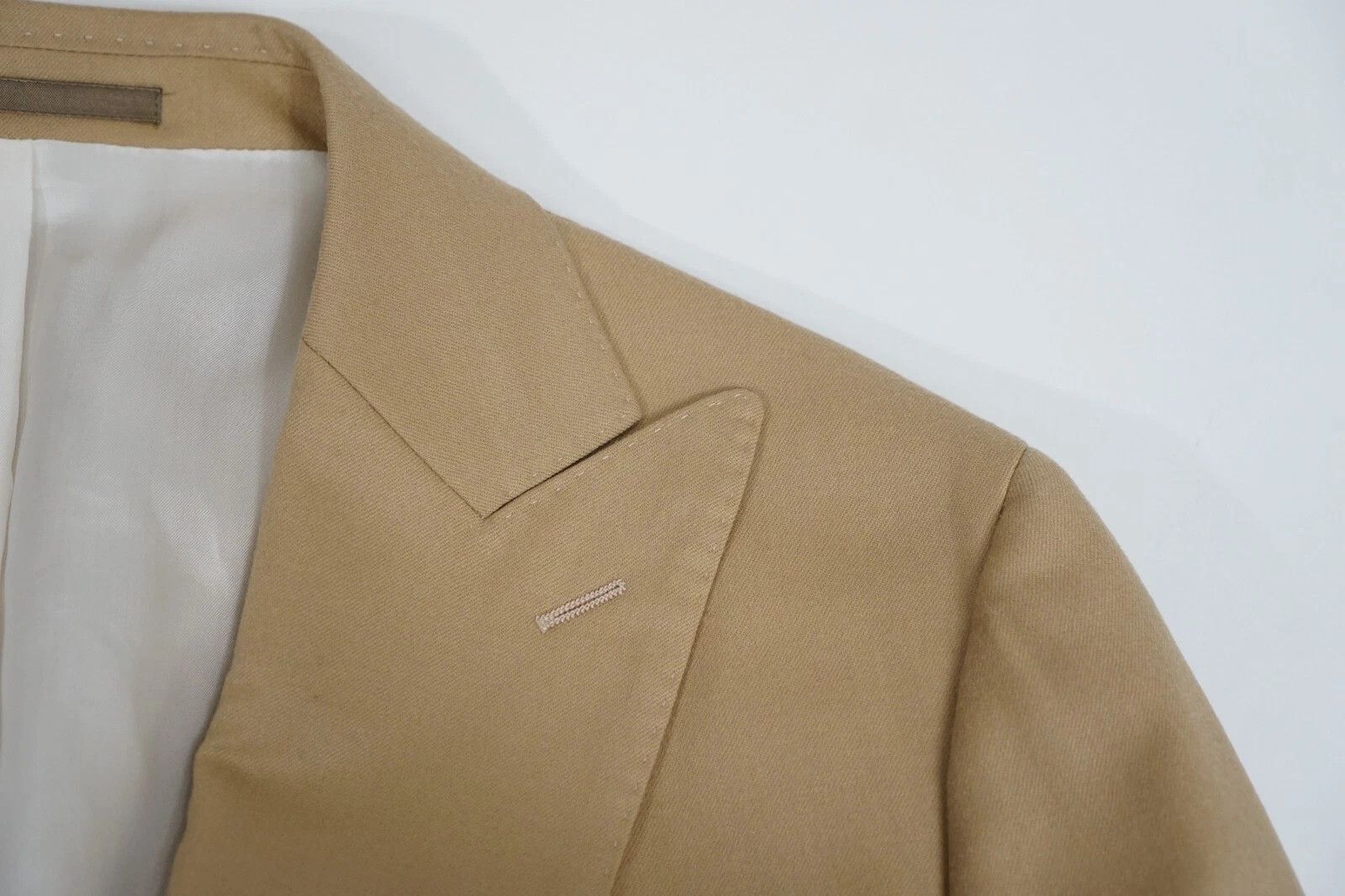 Suitsupply Men Suitsupply Blazer Havana Double Breasted FL Peak US38L Size 38L - 5 Thumbnail