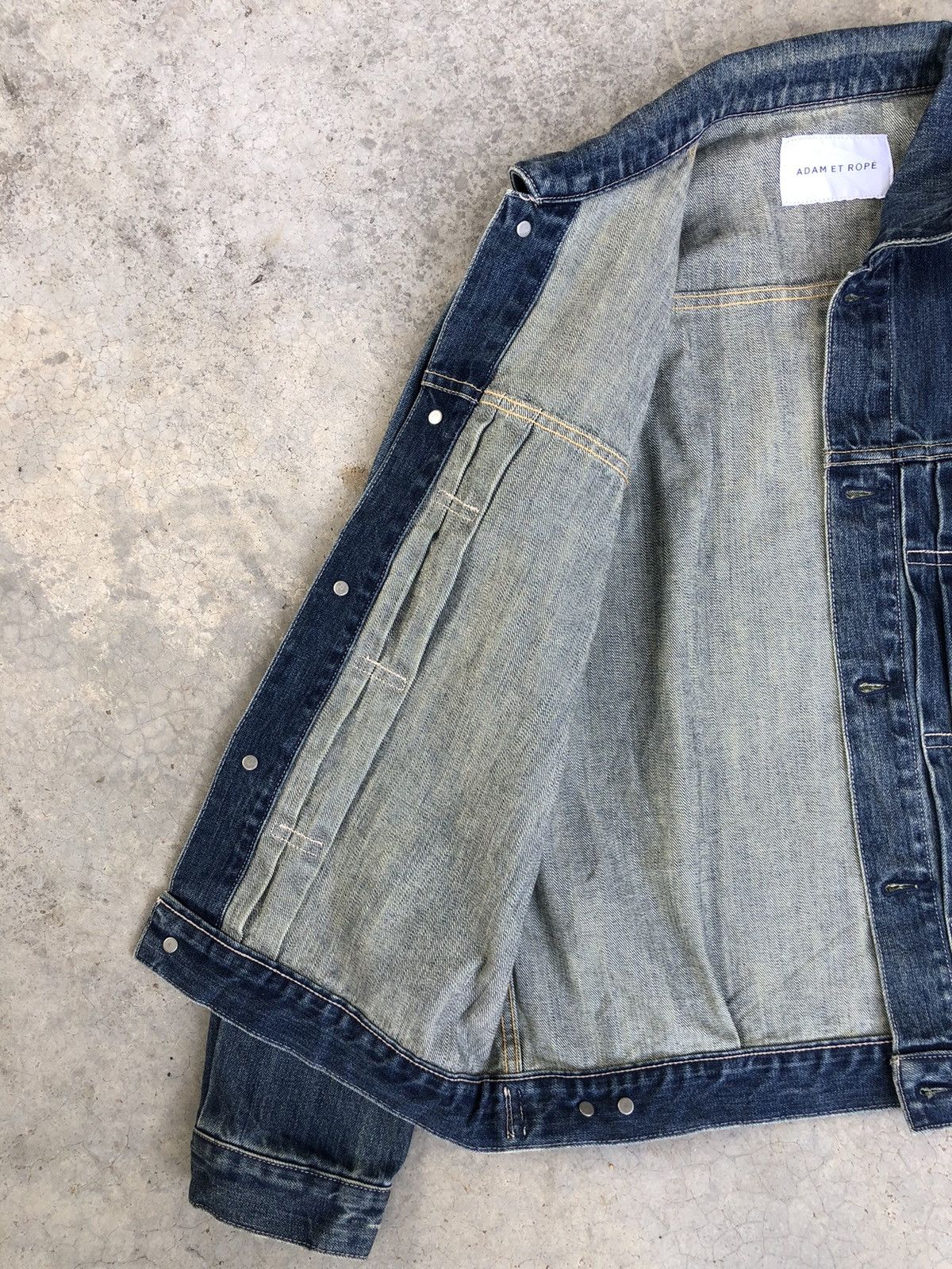 ADAM ET ROPE Type 1 Denim Jacket Distressed Denim Size US M / EU 48-50 / 2 - 6 Thumbnail
