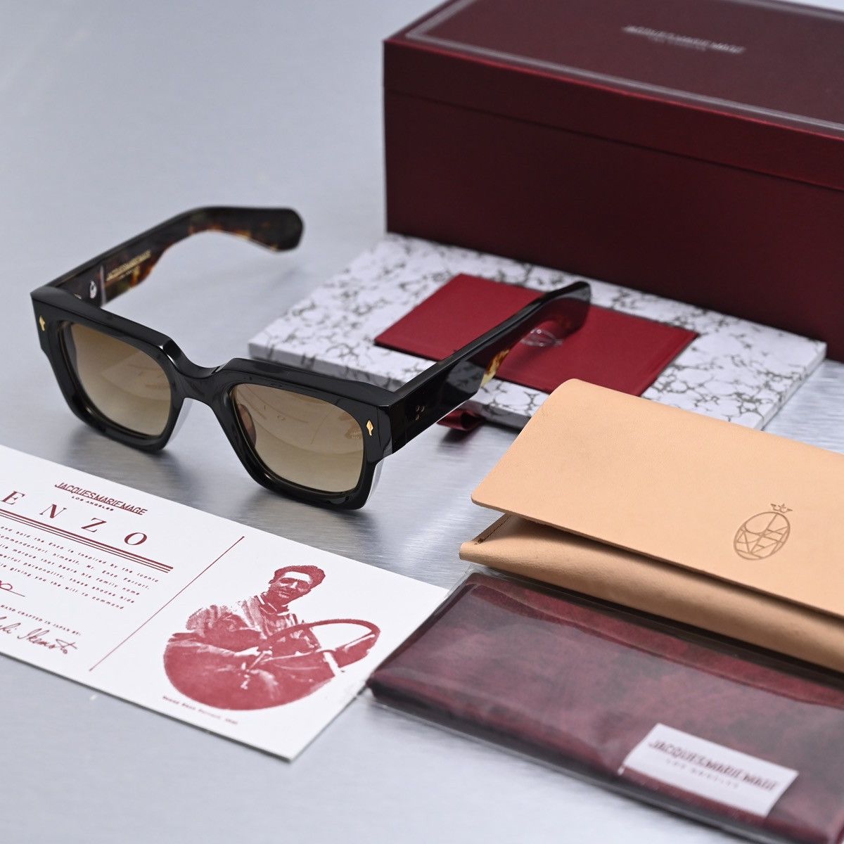Jacques Marie Mage JACQUES MARIE MAGE JMM ENZO NOIR 15 SUNGLASSES Size ONE SIZE - 1 Thumbnail