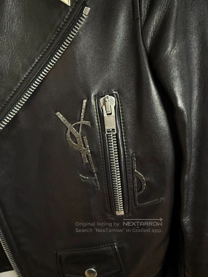 Saint Laurent Paris Saint Laurent Paris Motorcycle Leather Jacket i Size XS / US 0-2 / IT 36-38 - 2 Thumbnail