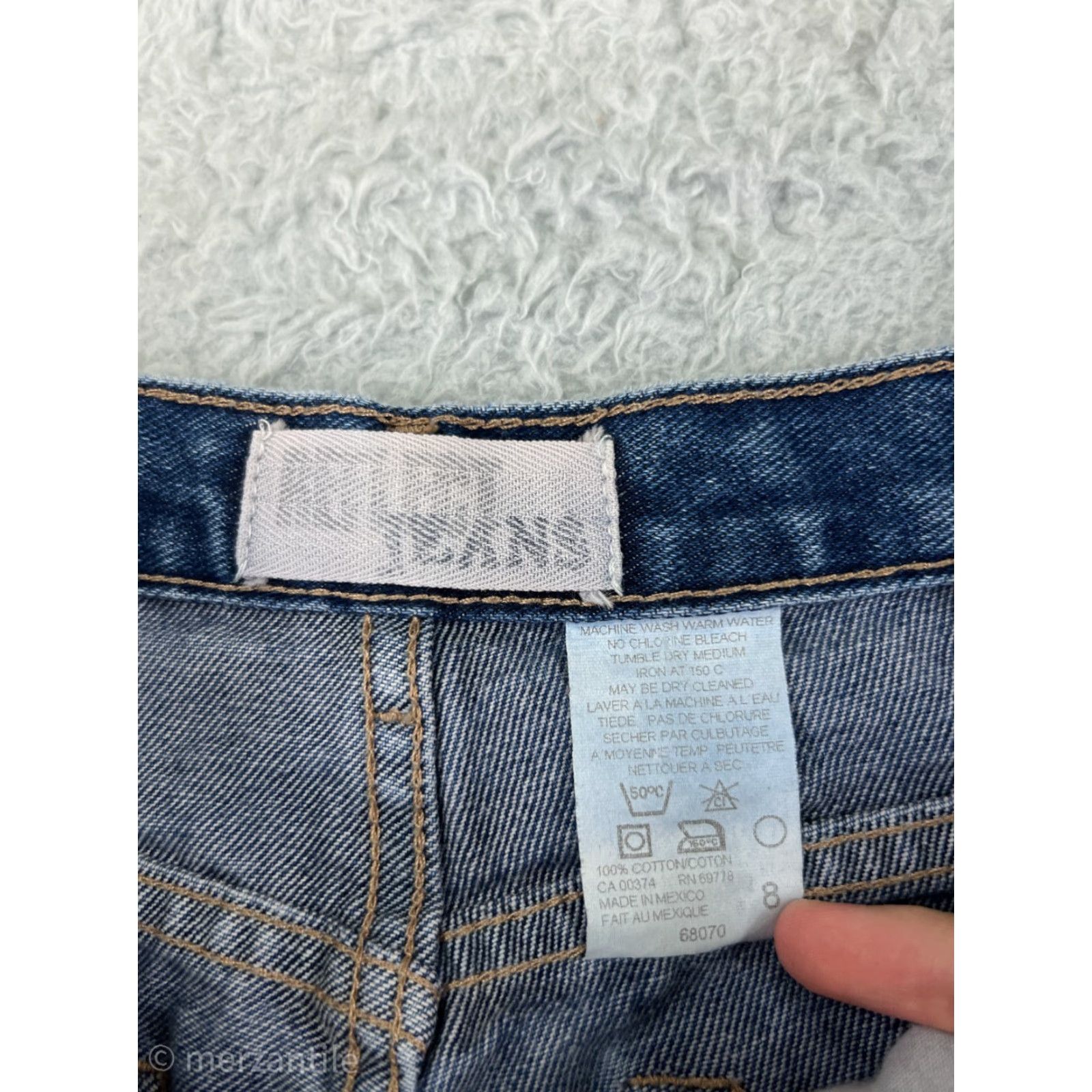 Denime Reflect Reflect Women’s Denim Jeans Pants Straight Leg Medium Wash Blue Cotton Size 8 Size 30" / US 8 / IT 44 - 4 Thumbnail