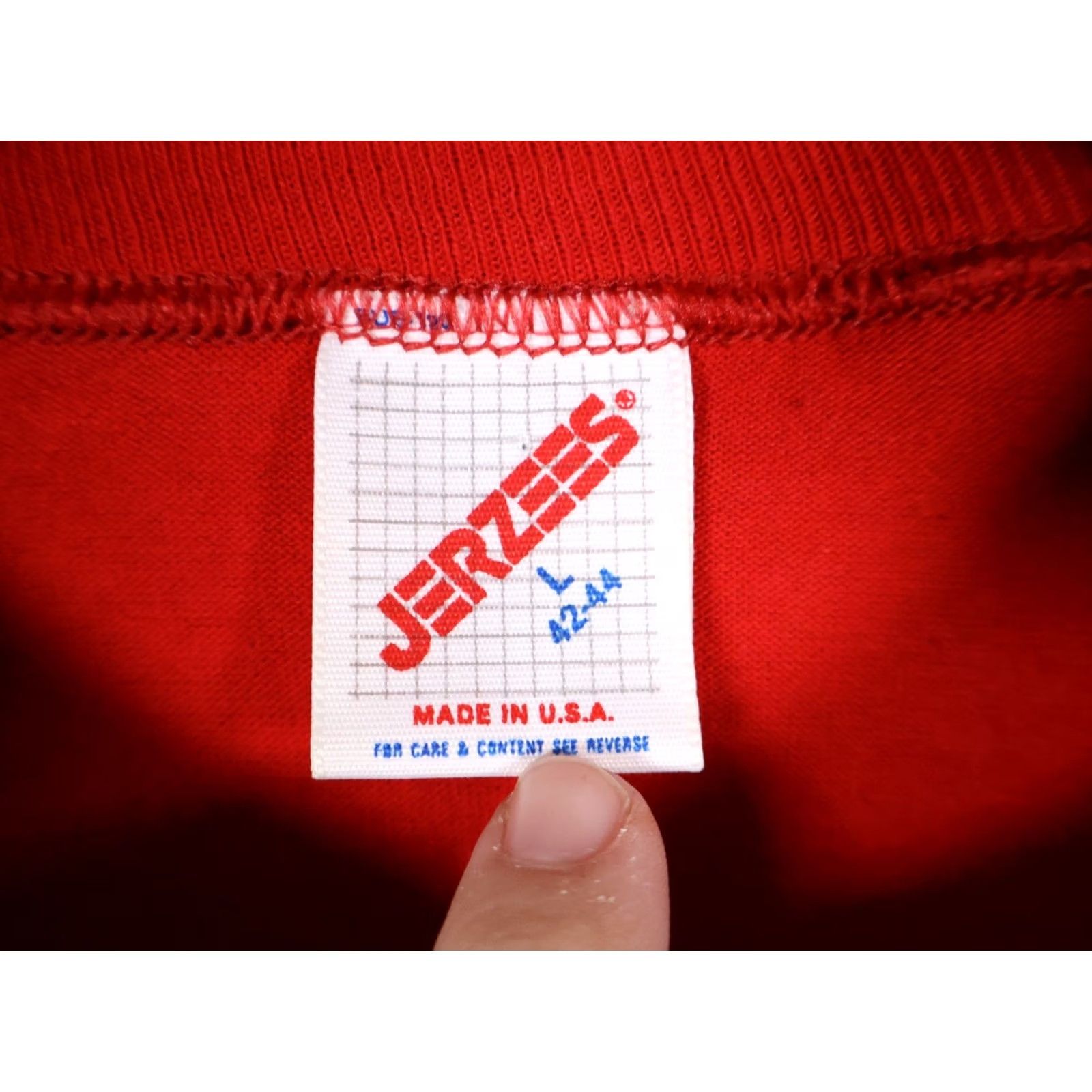 Jerzees VINTAGE 90s Mickey Mouse Florida T-Shirt Jerzees 50/50 Red Size US M / EU 48-50 / 2 - 3 Thumbnail