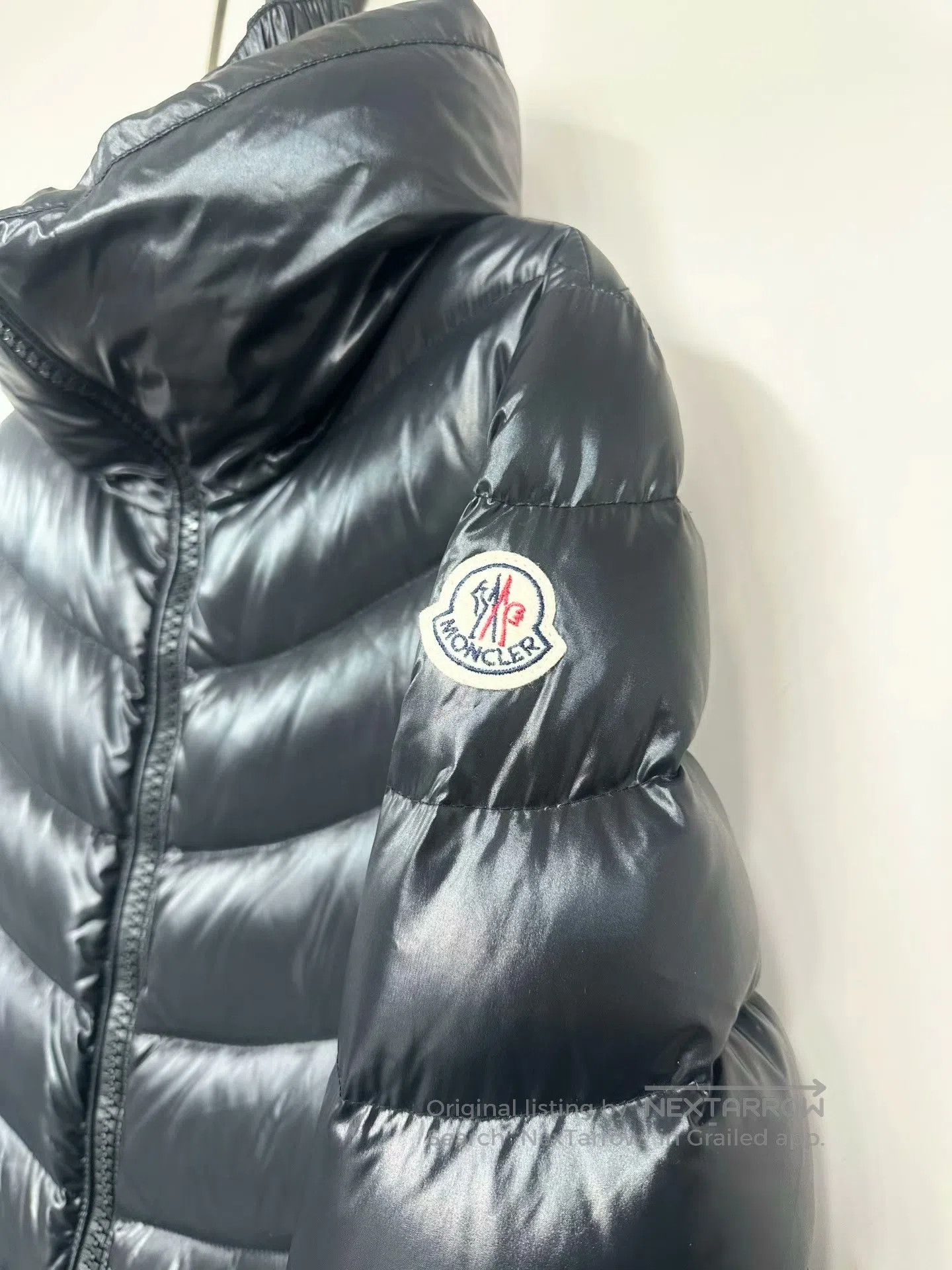 Moncler Moncler Black Classic Sleeve Label Logo Zippered Down Jack Size XXS / US 00 / IT 34 - 3 Thumbnail