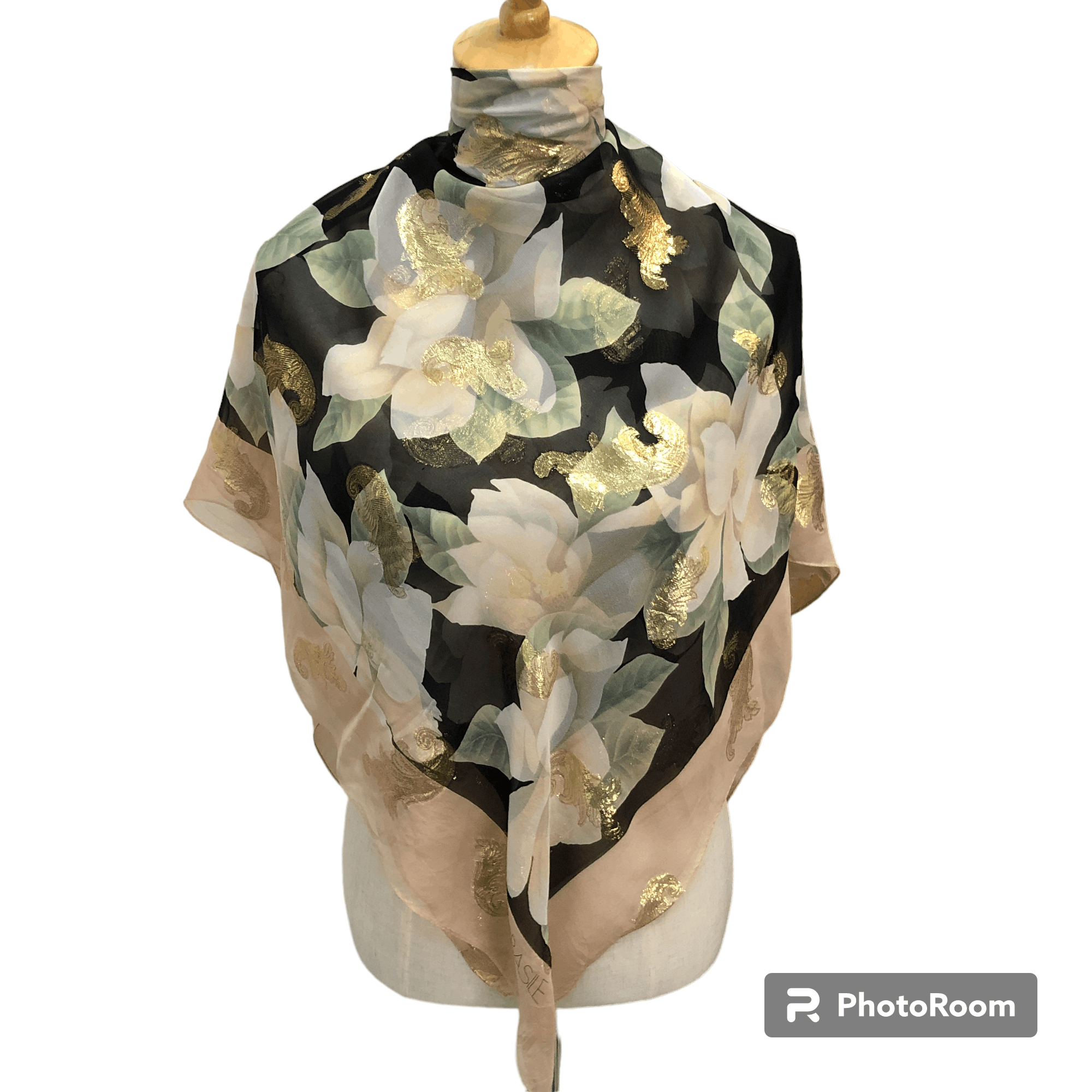 Vintage Vintage Basile Floral Silk Scarf M1276 Size ONE SIZE - 1 Thumbnail