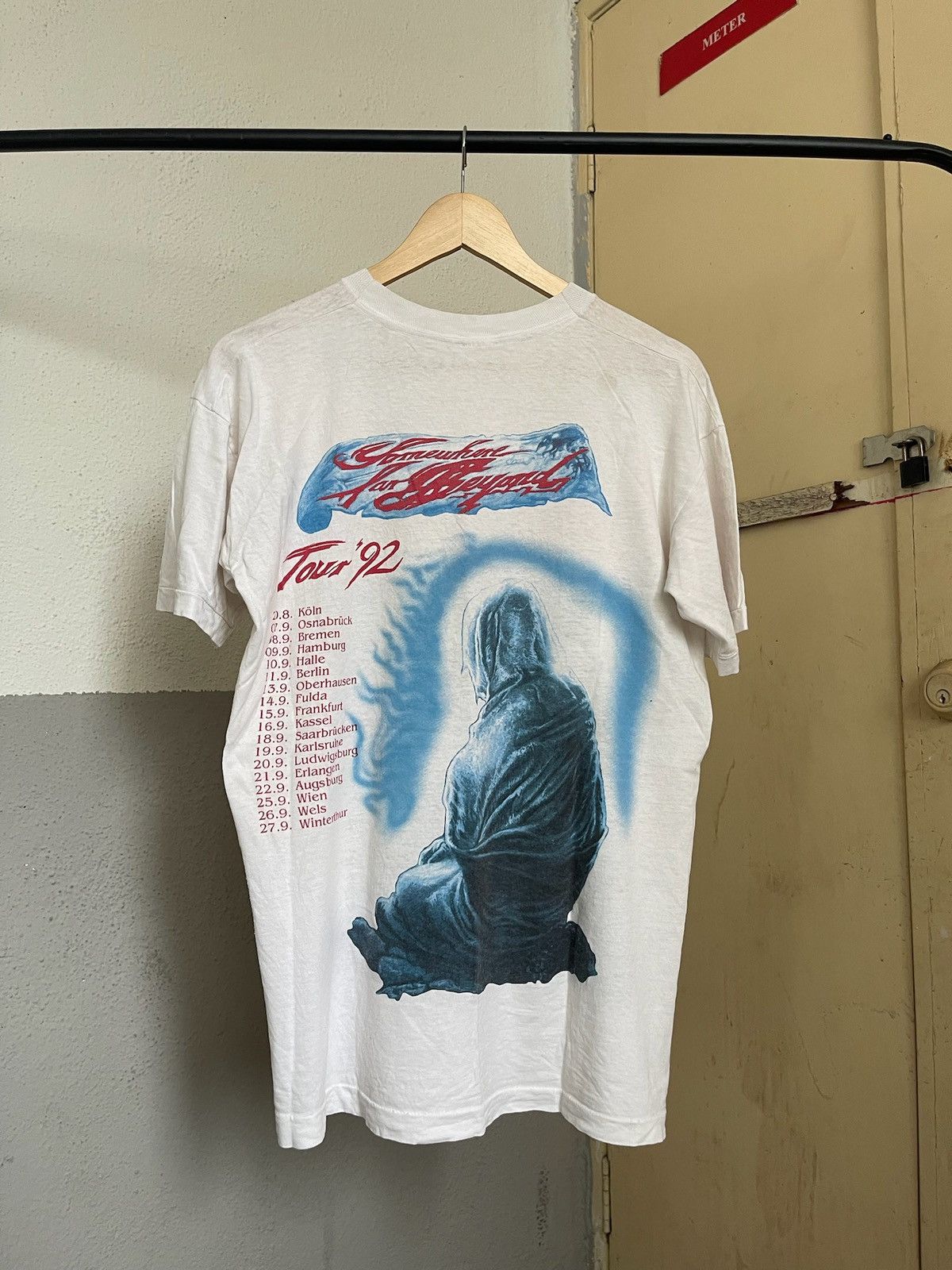 Band Tees × Vintage Vintage 1992 Blind Guardian Somewhere Far Beyond Tour Tshirt Size US L / EU 52-54 / 3 - 4 Thumbnail
