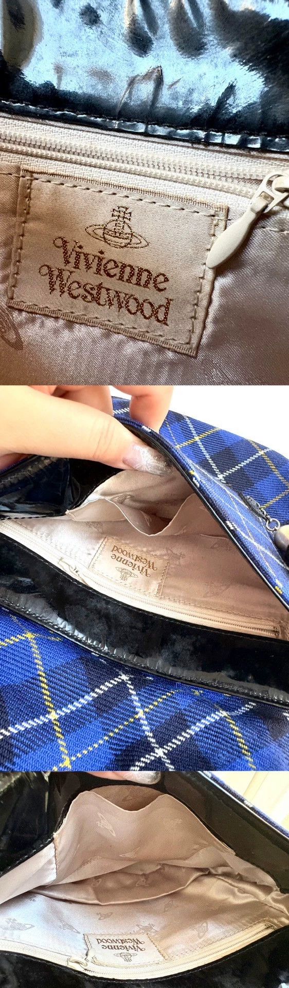 Vivienne Westwood Vivienne Westwood size os Blue checkered horsehair tassel s Size ONE SIZE - 7 Thumbnail