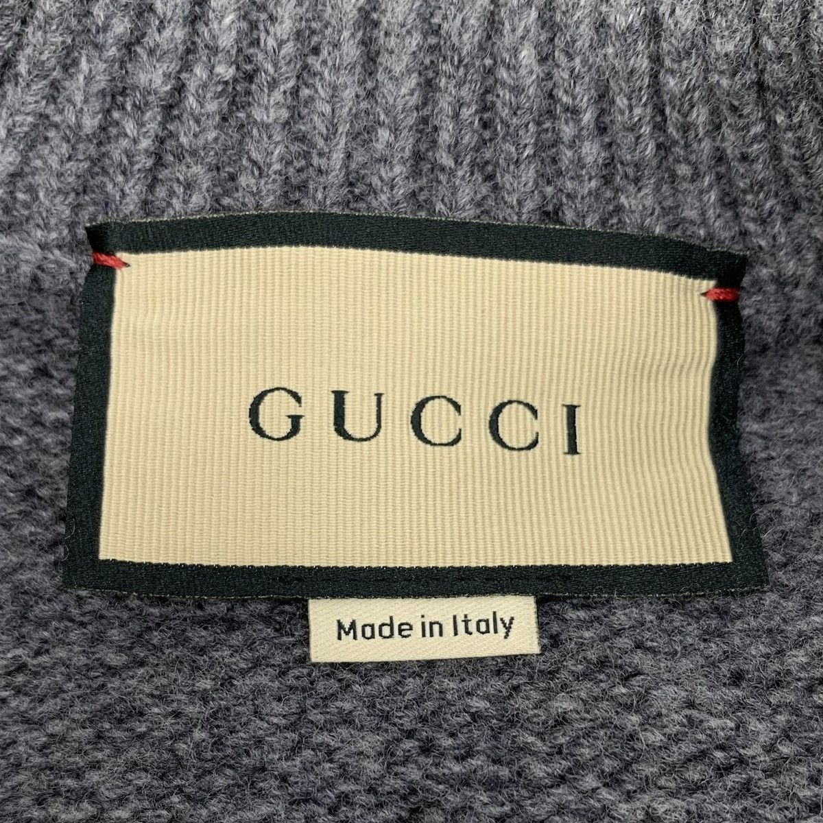 Gucci Gucci Gray Logo All Over Printed Wool Knit Cardigan Jacket Size XS / US 0-2 / IT 36-38 - 5 Thumbnail