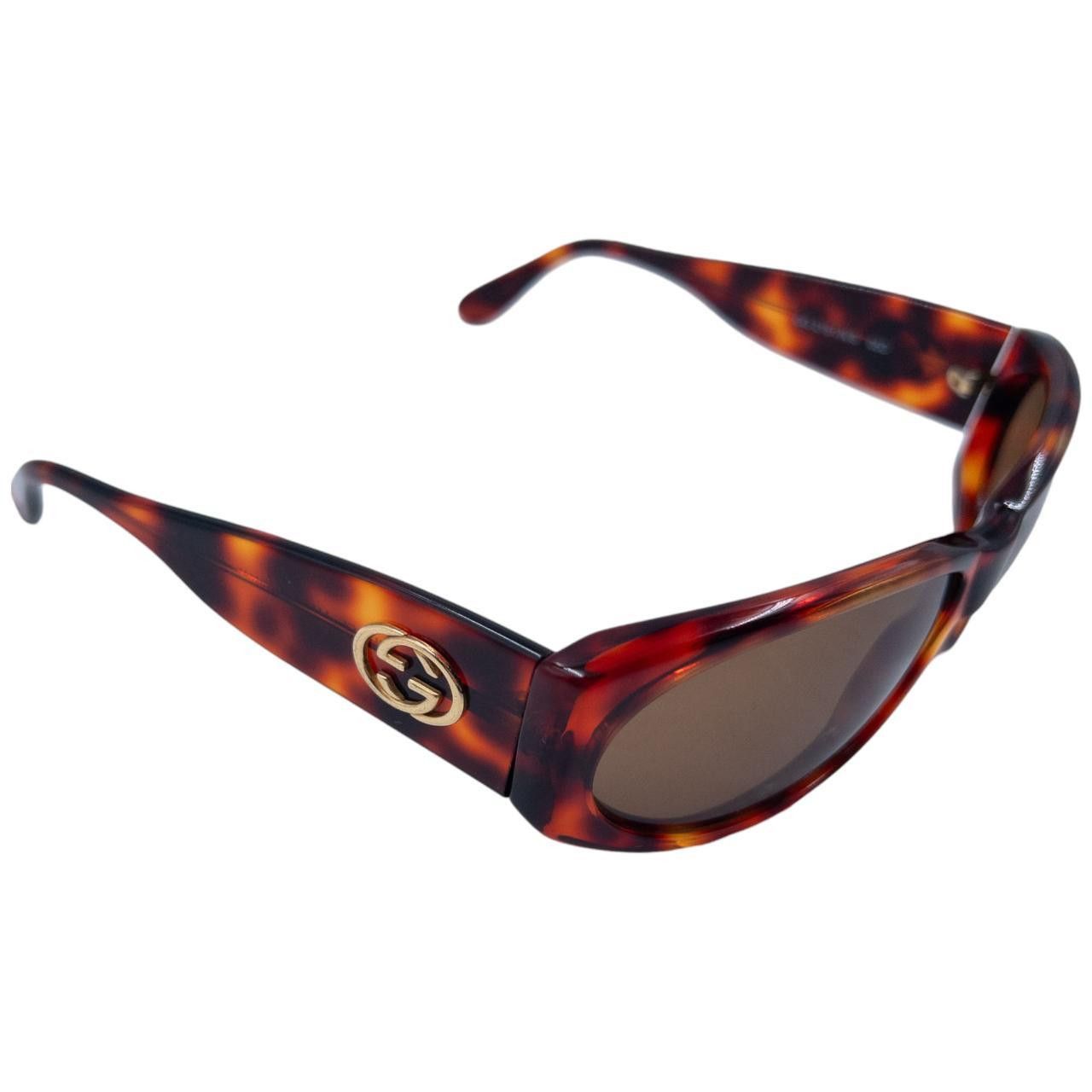 Gucci Vintage Gucci Tortoise Shell Sunglasses Size ONE SIZE - 4 Thumbnail