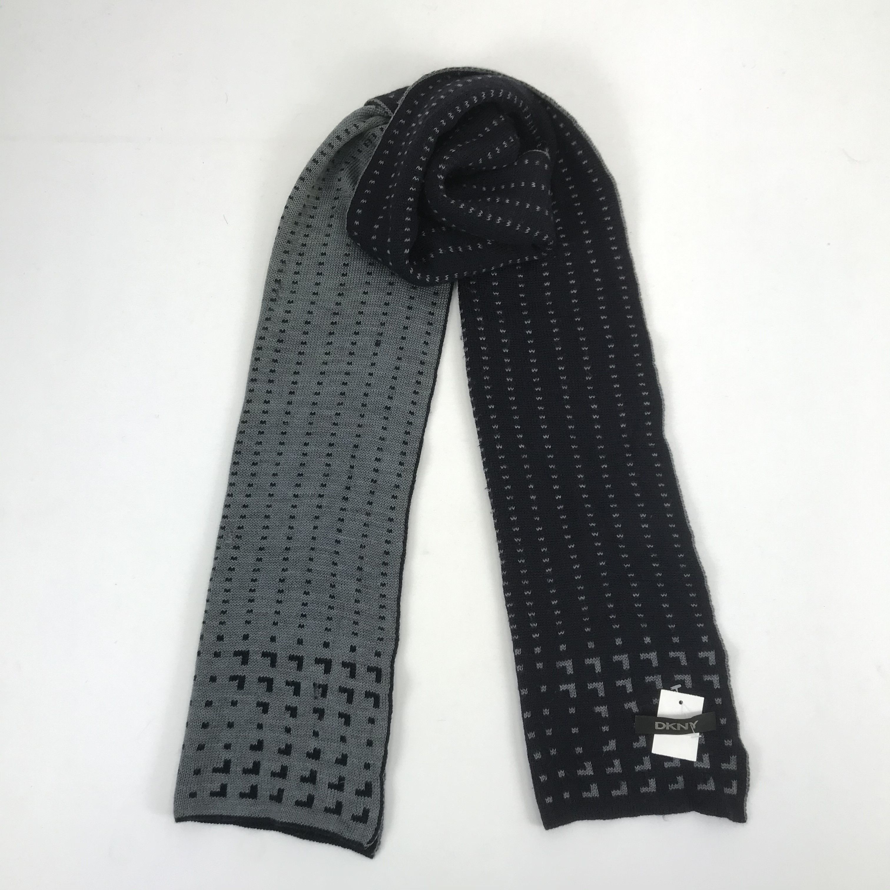 DKNY Vintage DKNY Scarf Ribbed Knit Muffler Winter Wool . Size ONE SIZE - 1 Thumbnail