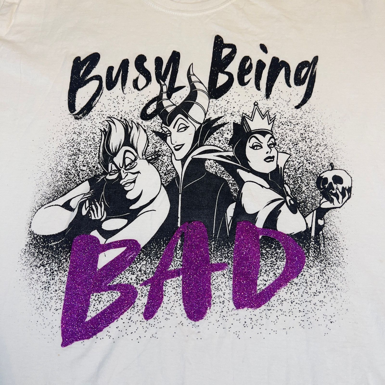Disney Disney T-Shirt Womans 4XL Purple / Black "Busy Being Bad" Size 4XL / US 24-26 - 1 Thumbnail