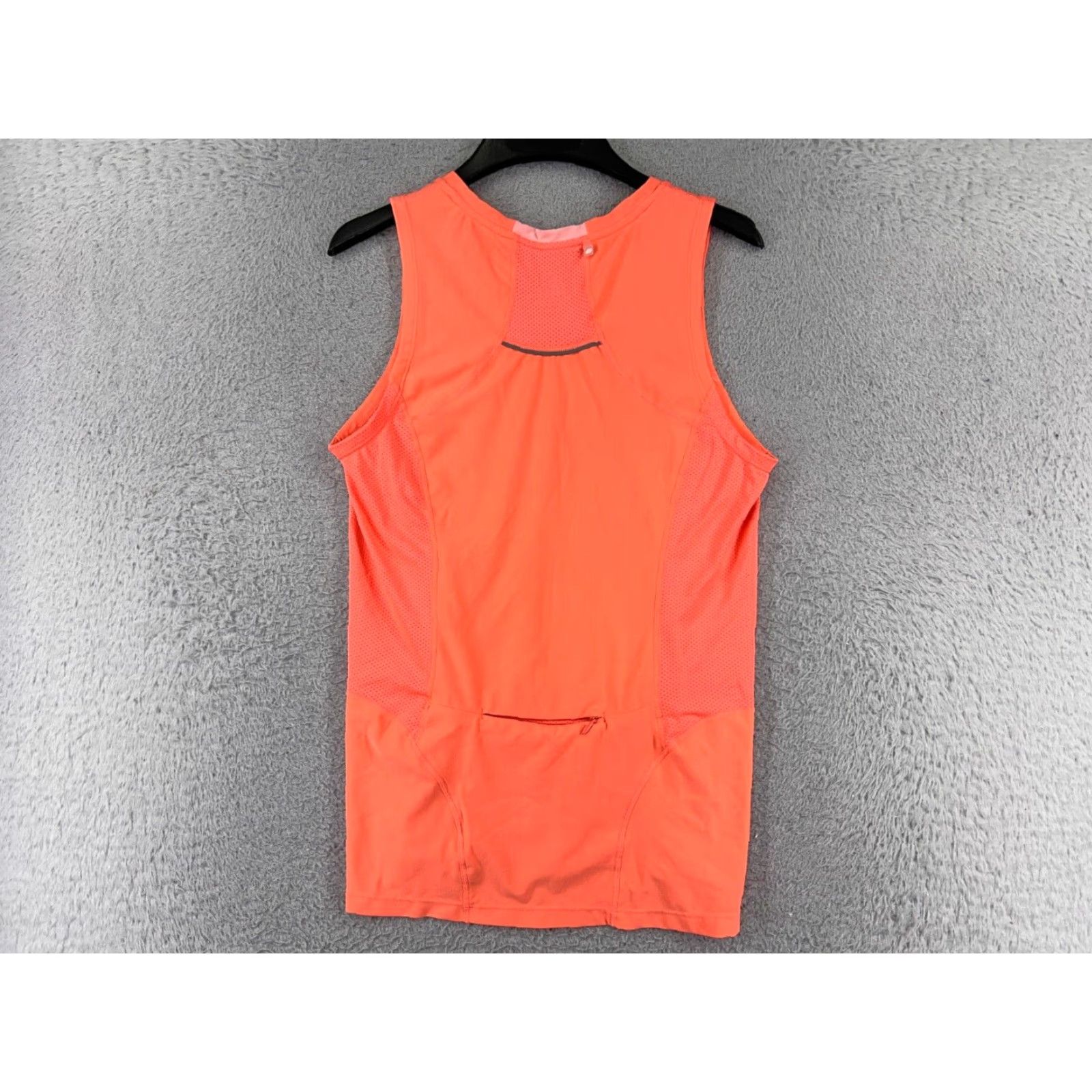 Vintage Roadrunner Shirt Womens Medium Orange High Visibility Tank Sleeveless Polyester Size M / US 6-8 / IT 42-44 - 2 Thumbnail