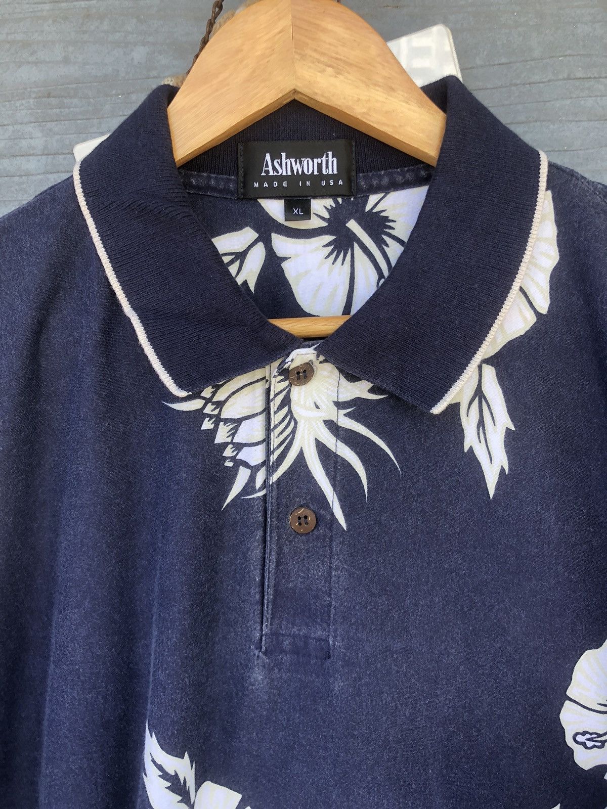 Ashworth Vintage OVP Ashworth USA Monarch Beach Polo Shirt Size US XL / EU 56 / 4 - 2 Thumbnail