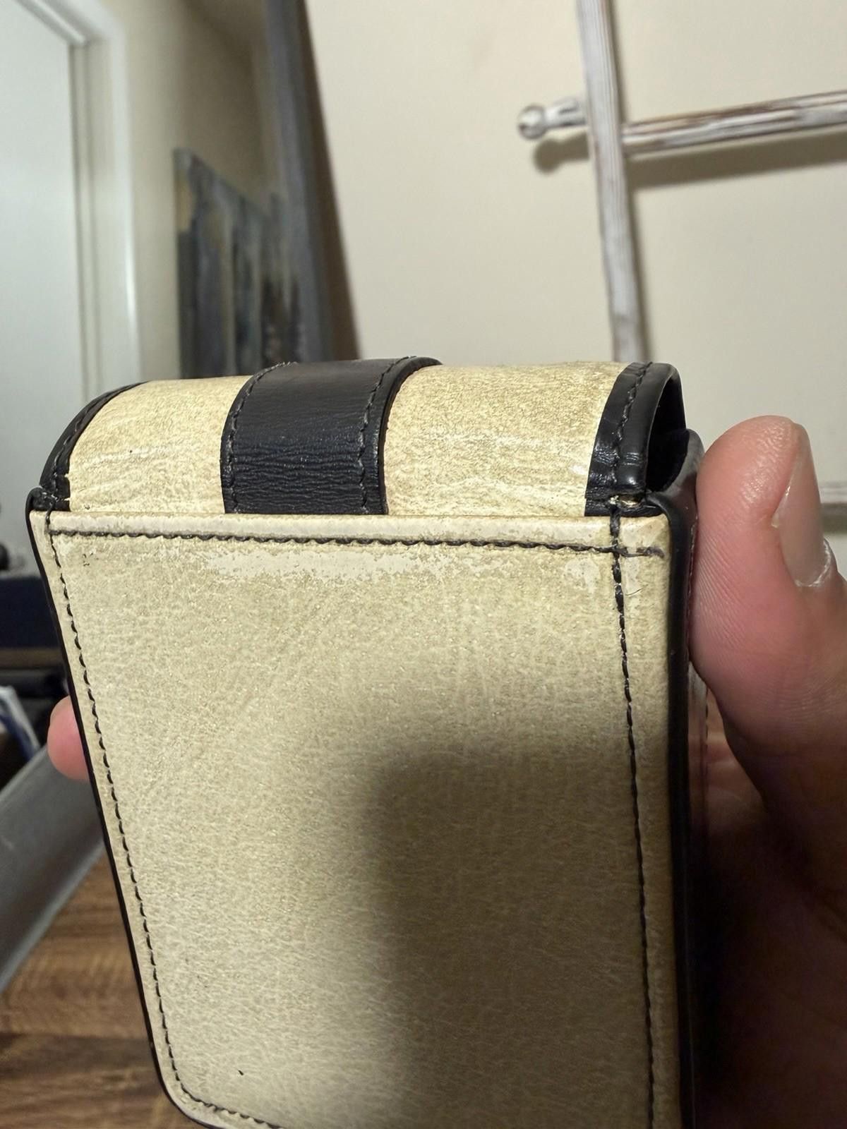 Jean Paul Gaultier Jean Paul Gaultier Beige Black Leather Boxy Cigarette Case Size ONE SIZE - 6 Thumbnail