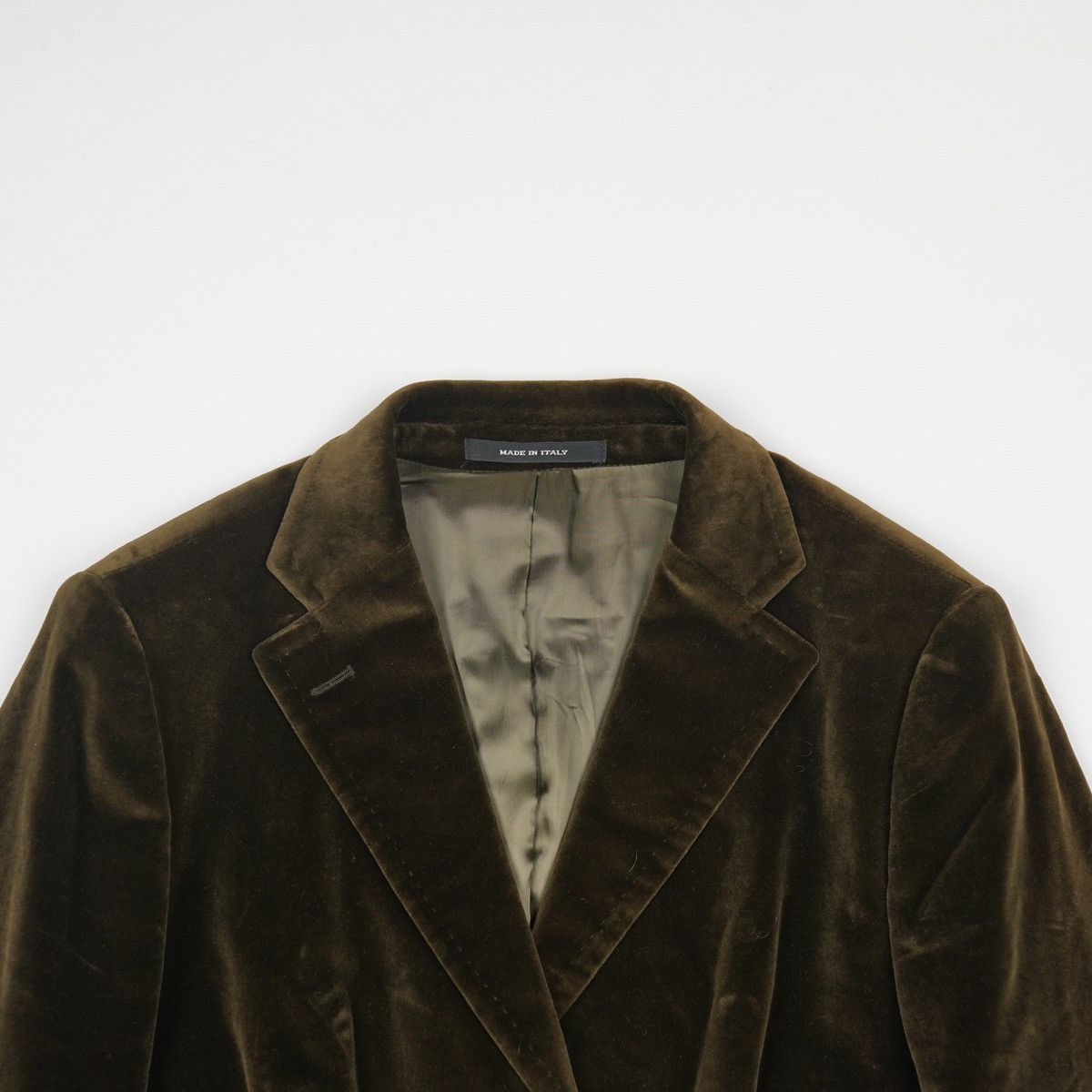 Tagliatore Tagliatore Velour Tuxedo Dark Green Coat Velvet Jacket Size M / US 6-8 / IT 42-44 - 7 Thumbnail