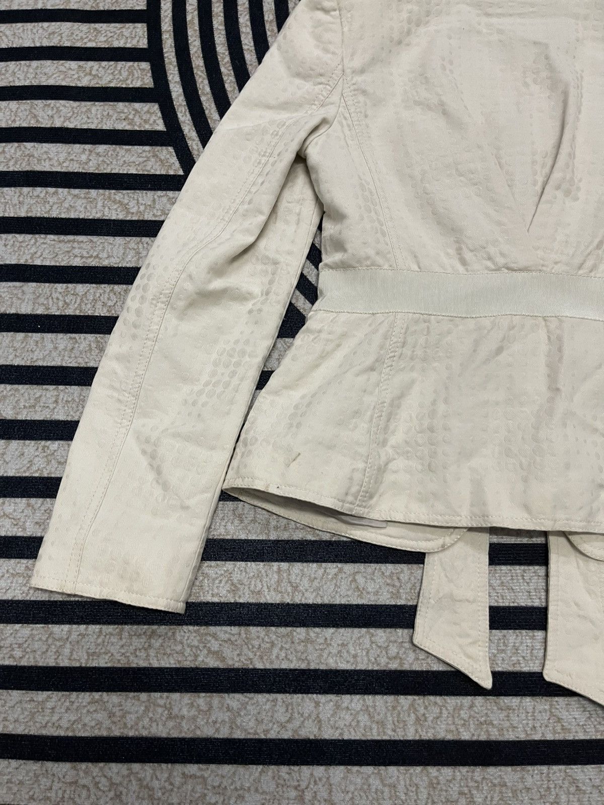 Salvatore Ferragamo 90s SALVATORE FERRAGAMO COTTON BLAZZER LINEN SILK RARE Size M / US 6-8 / IT 42-44 - 8 Thumbnail