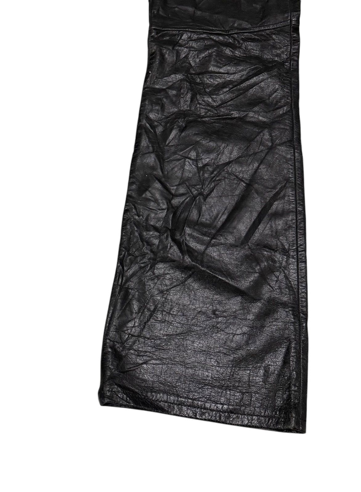 Hysteric Glamour × Le Grande Bleu (L.G.B.) × Leather Vintage Et Vous Bootcut Seditionaries Sheepskin Leather Pant Size 27" / US 4 / IT 40 - 4 Thumbnail