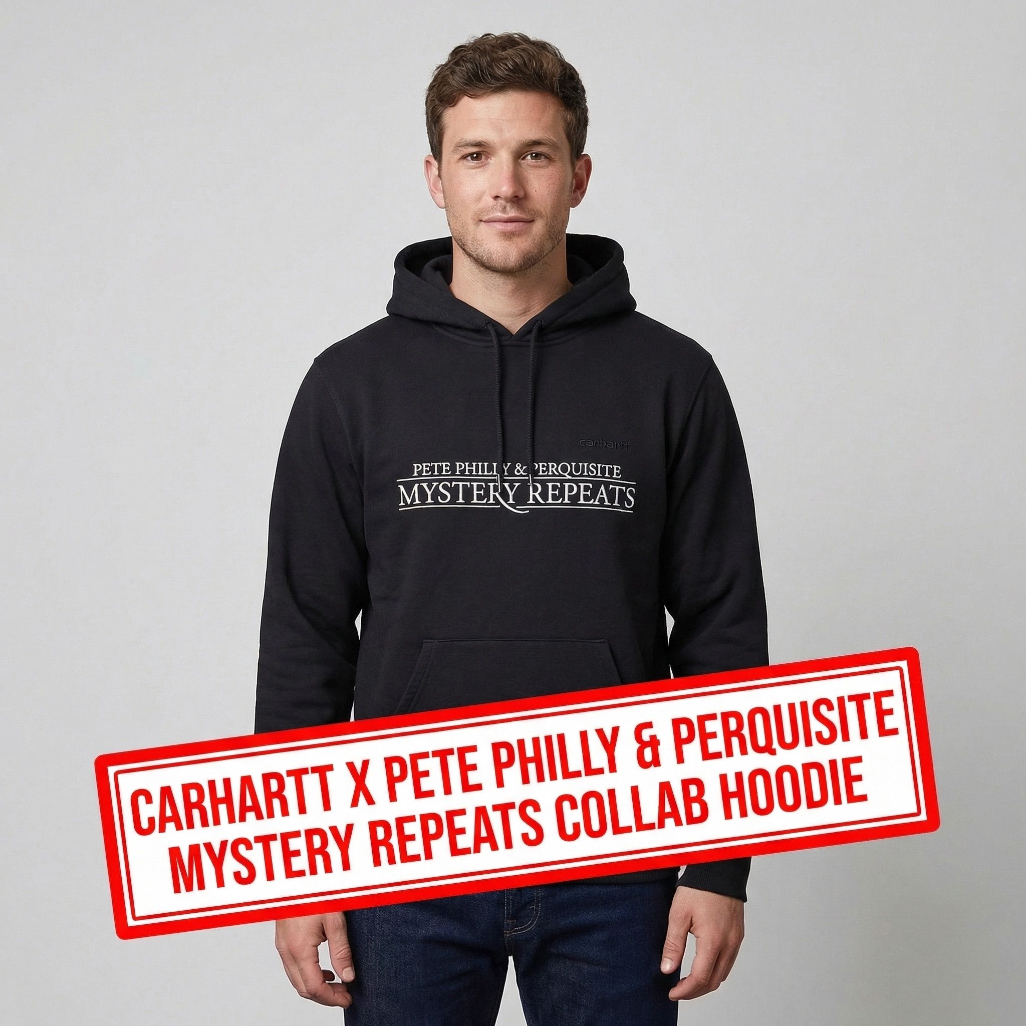 Carhartt Rare Carhartt WIP x Pete Philly Hoodie, Medium, Black Size US M / EU 48-50 / 2 - 1 Thumbnail