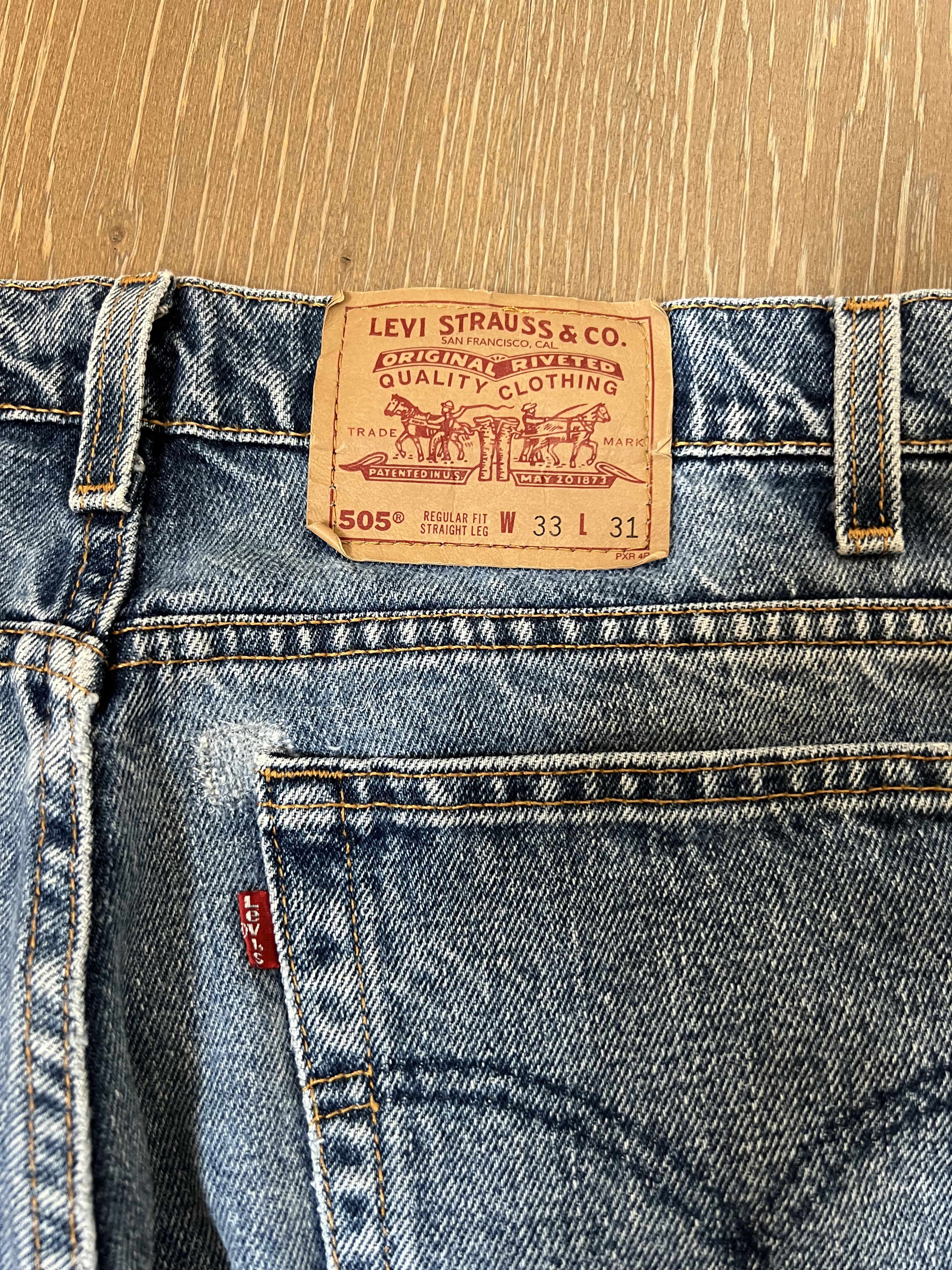 Levi's × Vintage Vintage USA Levis 505 Size US 33 - 3 Thumbnail