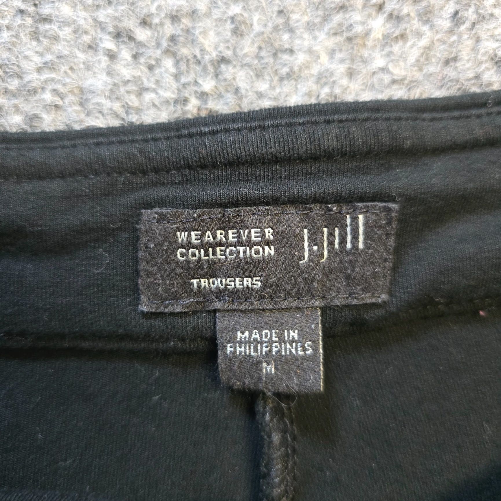 J. Jill J Jill Pants Womens Medium Black Wide Leg Wearever Stretch Capsule Basic Casual Size 24" / US 00 / IT 34 - 4 Thumbnail