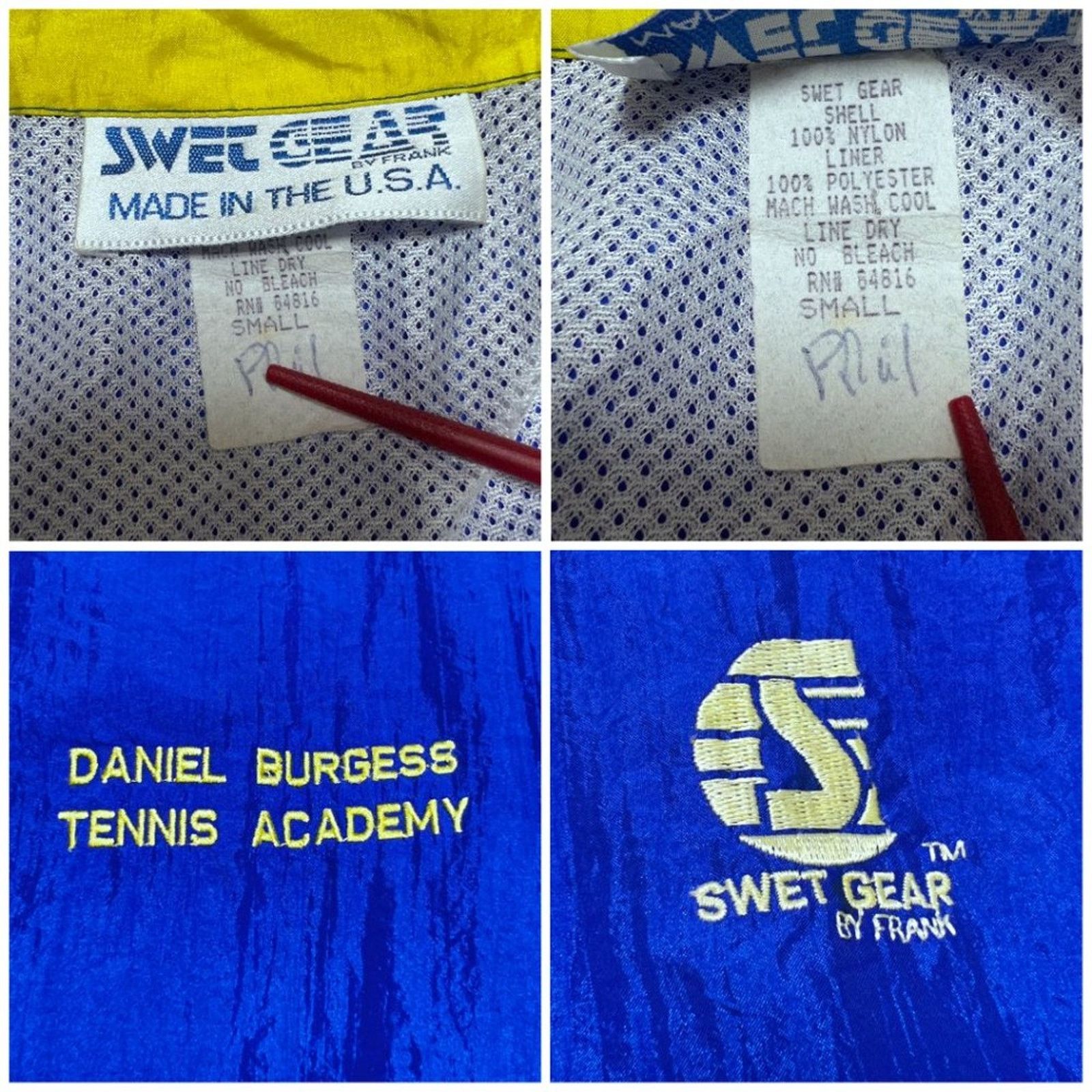 Other Vintage SWET GEAR Windbreaker Jacket Blue Yellow Size S Size US S / EU 44-46 / 1 - 3 Thumbnail