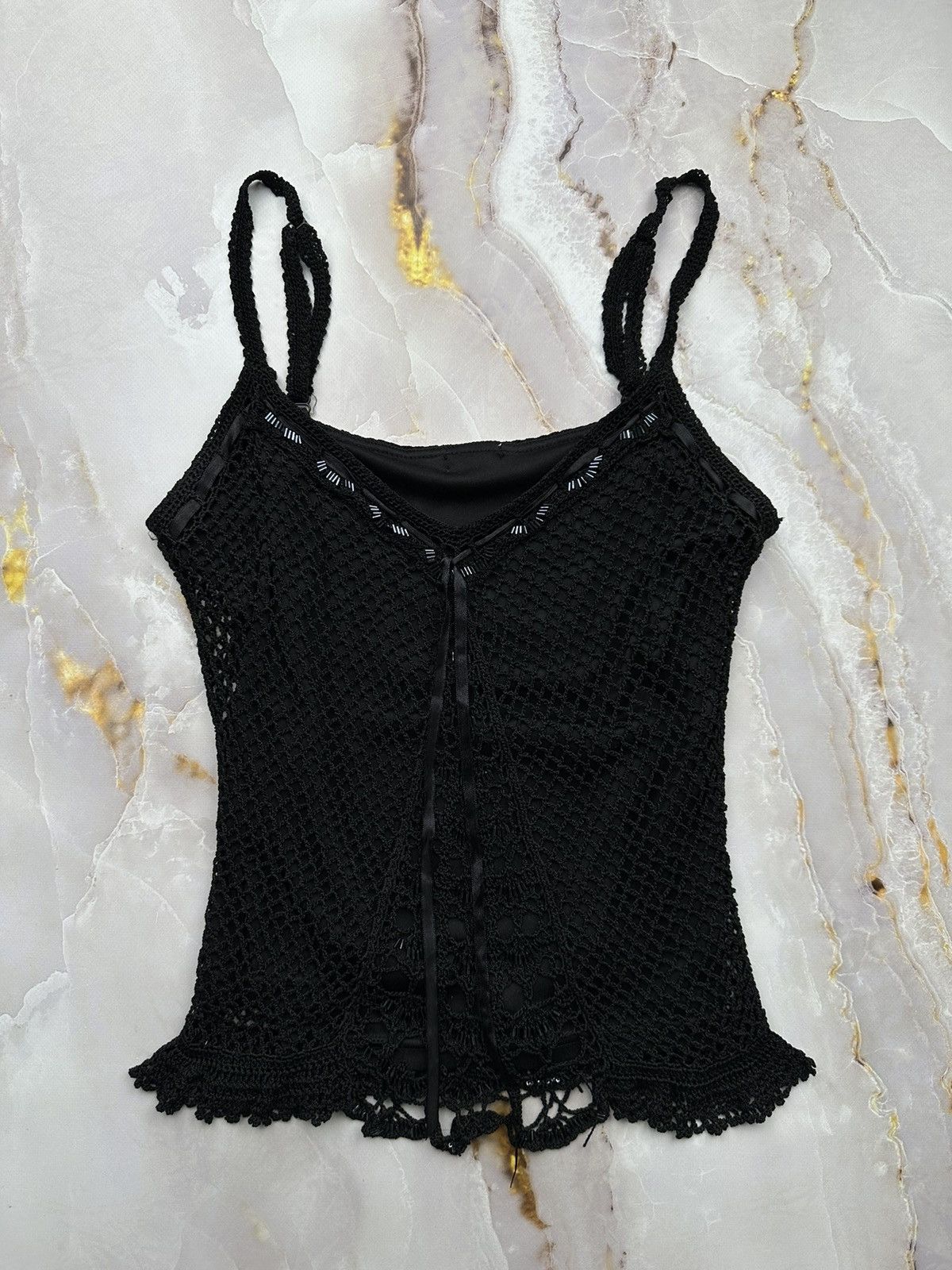 Japanese Brand Vintage Knit Tank Top Size XS / US 0-2 / IT 36-38 - 1 Thumbnail