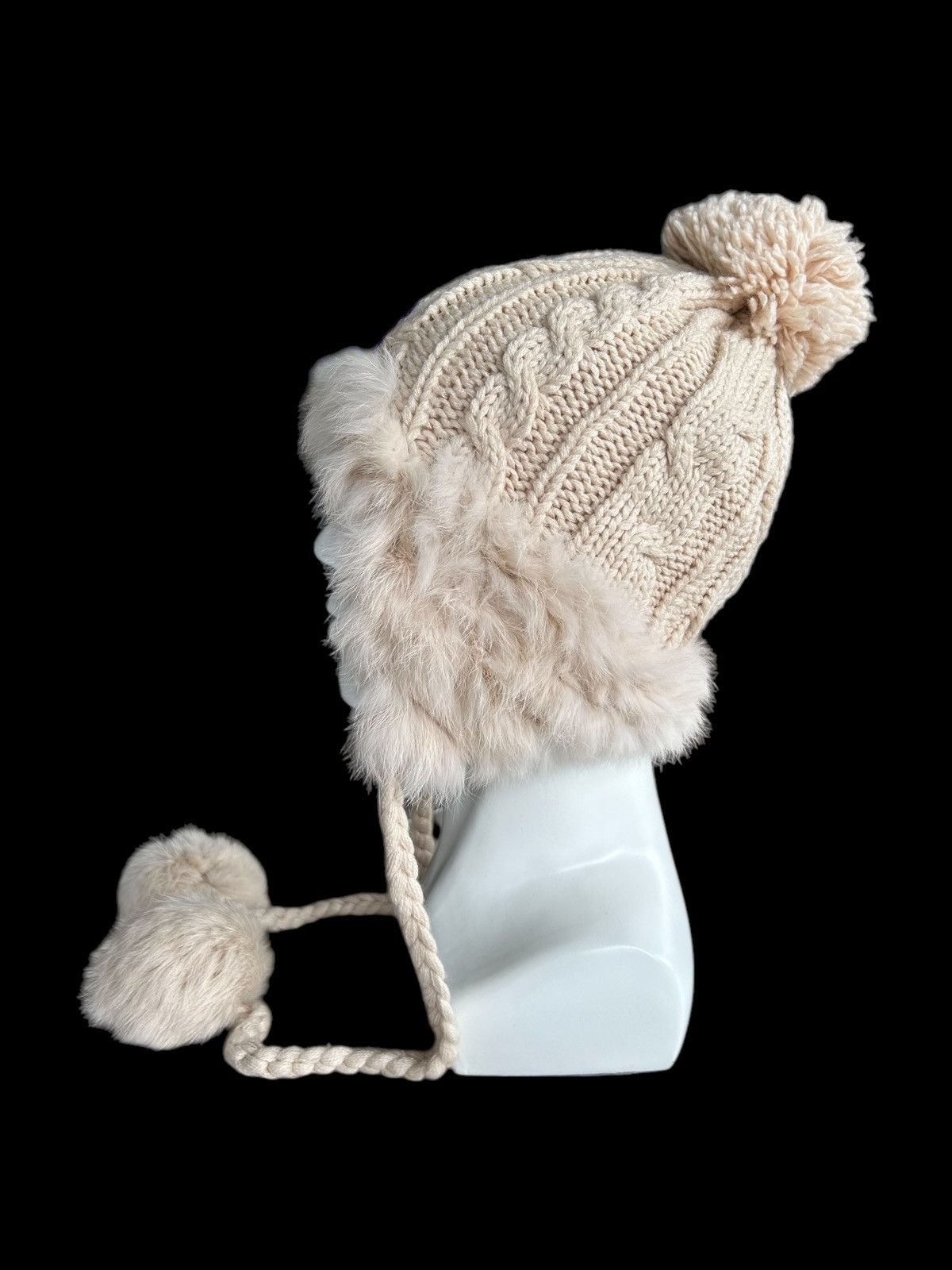 Japanese Brand × Kapital × Vintage Japanese Style Knitted Fur Beanie Hats Rare🎌☠️☠️ Size ONE SIZE - 2 Thumbnail
