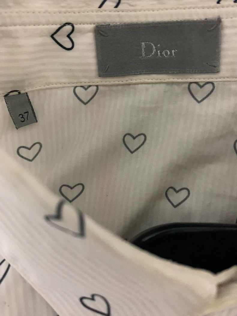 Dior Dior Size 37 14fw catwalk style love shirt 2504-Nextarrow Size US XXS / EU 40 - 3 Thumbnail