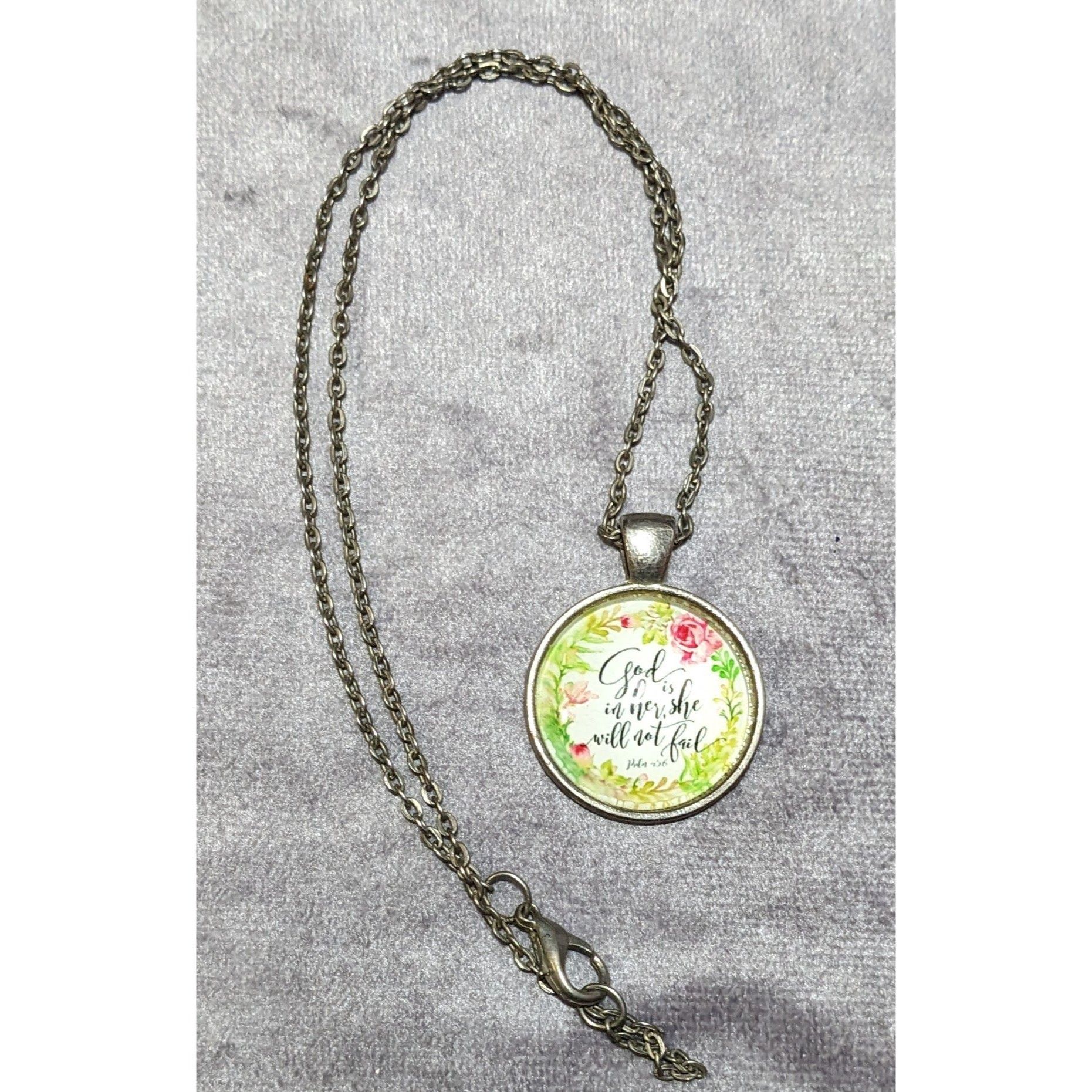 Other Religious Inspirational God Is In Her Pendant Necklace Size ONE SIZE - 11 Thumbnail