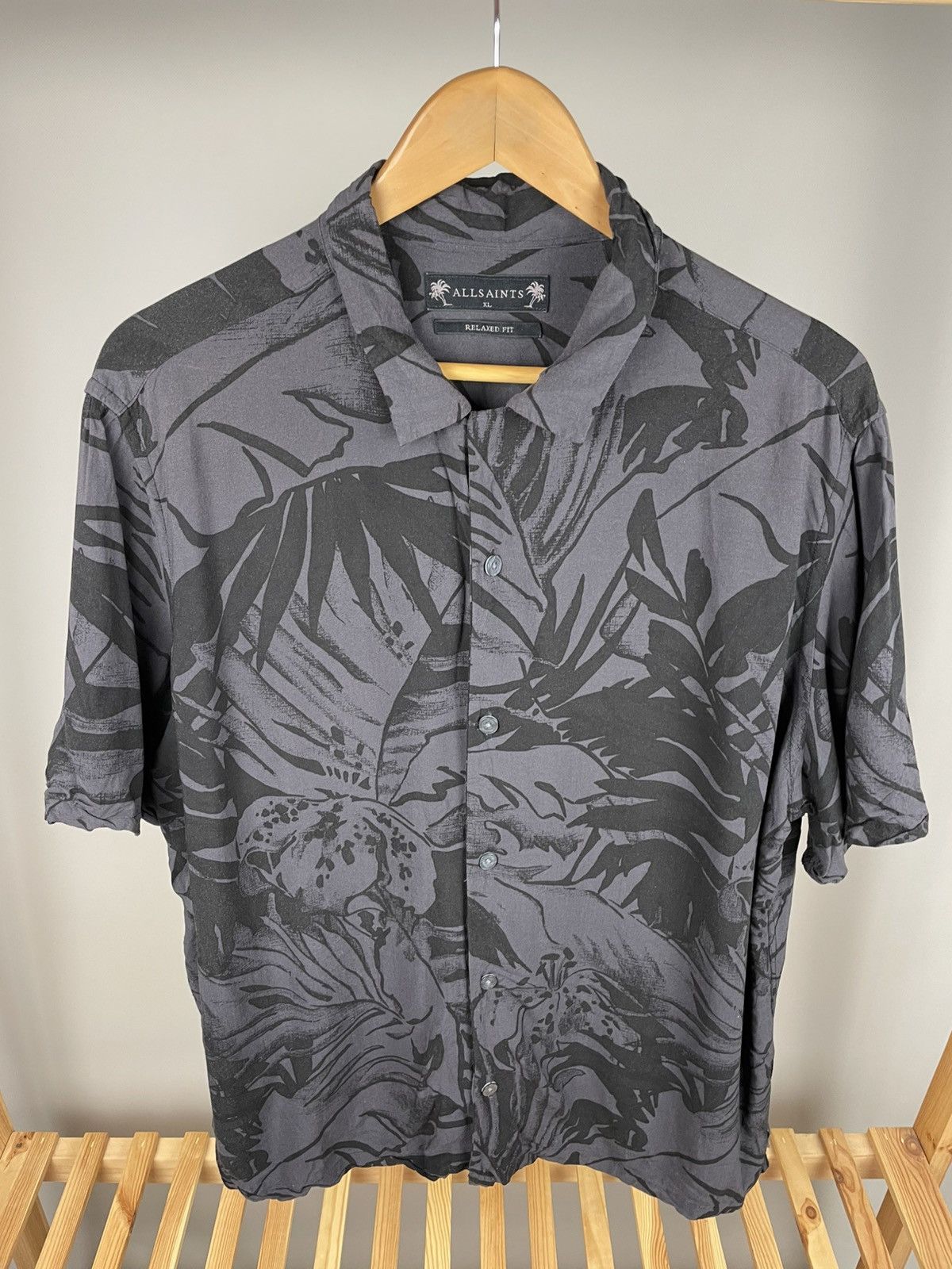 Allsaints × Vintage Allsaints lanai ss shirt viscose Size US XL / EU 56 / 4 - 2 Thumbnail